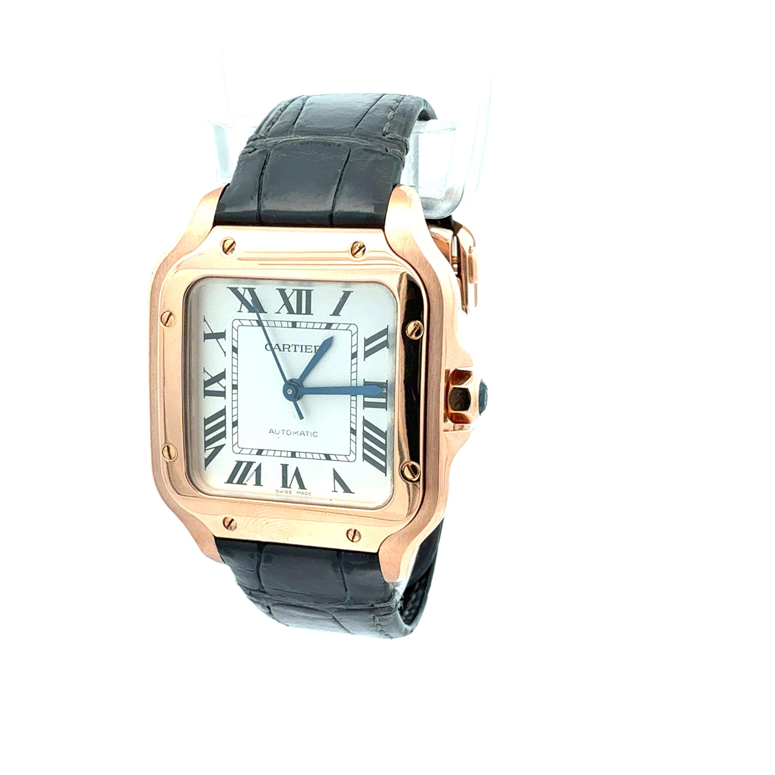 Cartier 18ct Rose Gold Santos De Cartier reference WGSA0028