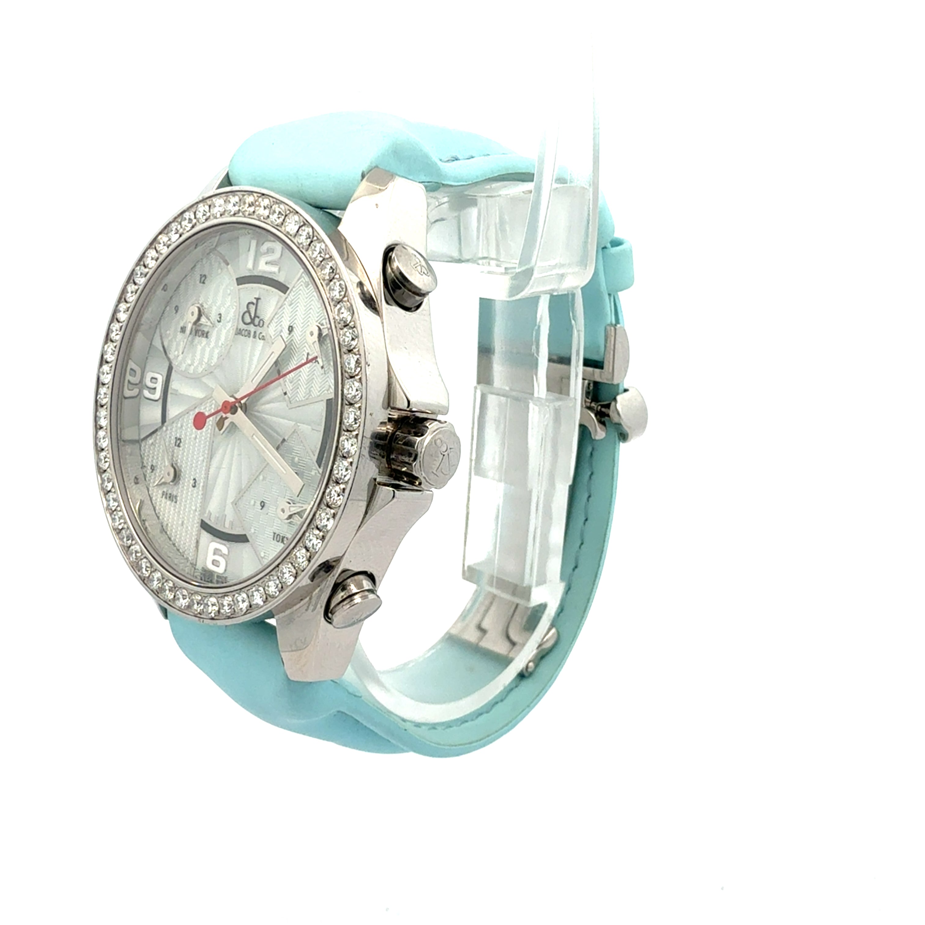 Jacob & Co Five Time Zone Watch Diamond Bezel
