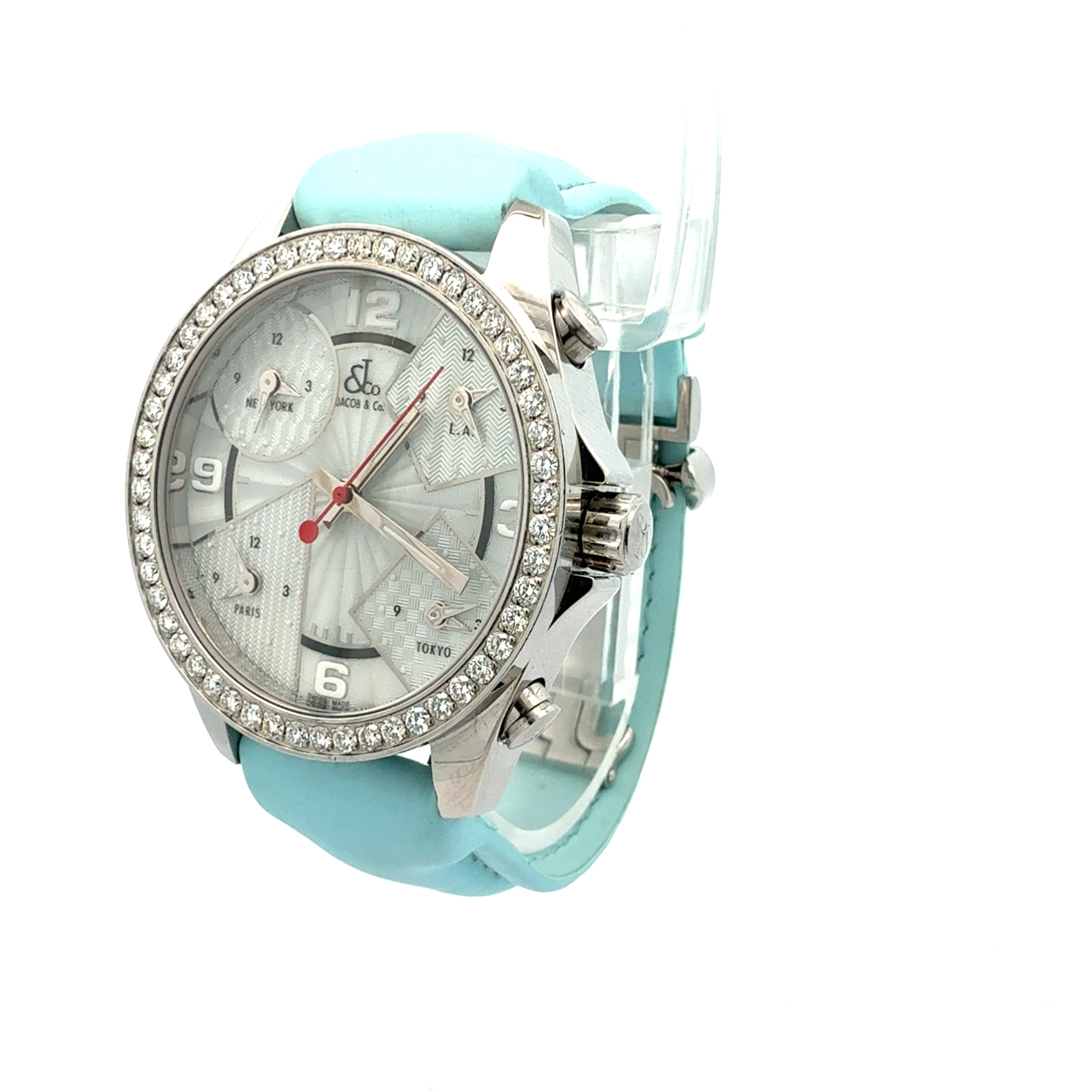 Jacob & Co Five Time Zone Watch Diamond Bezel