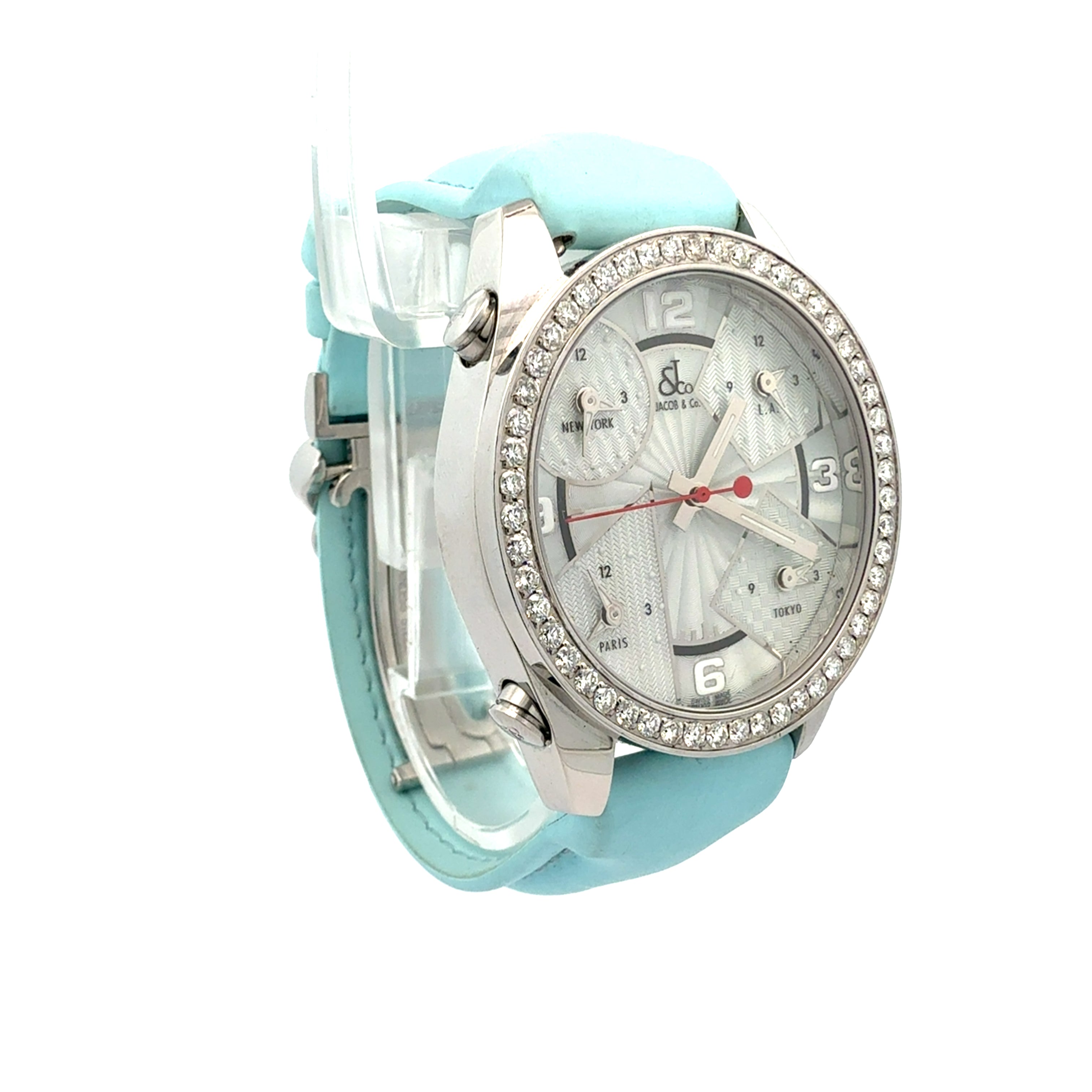 Jacob & Co Five Time Zone Watch Diamond Bezel