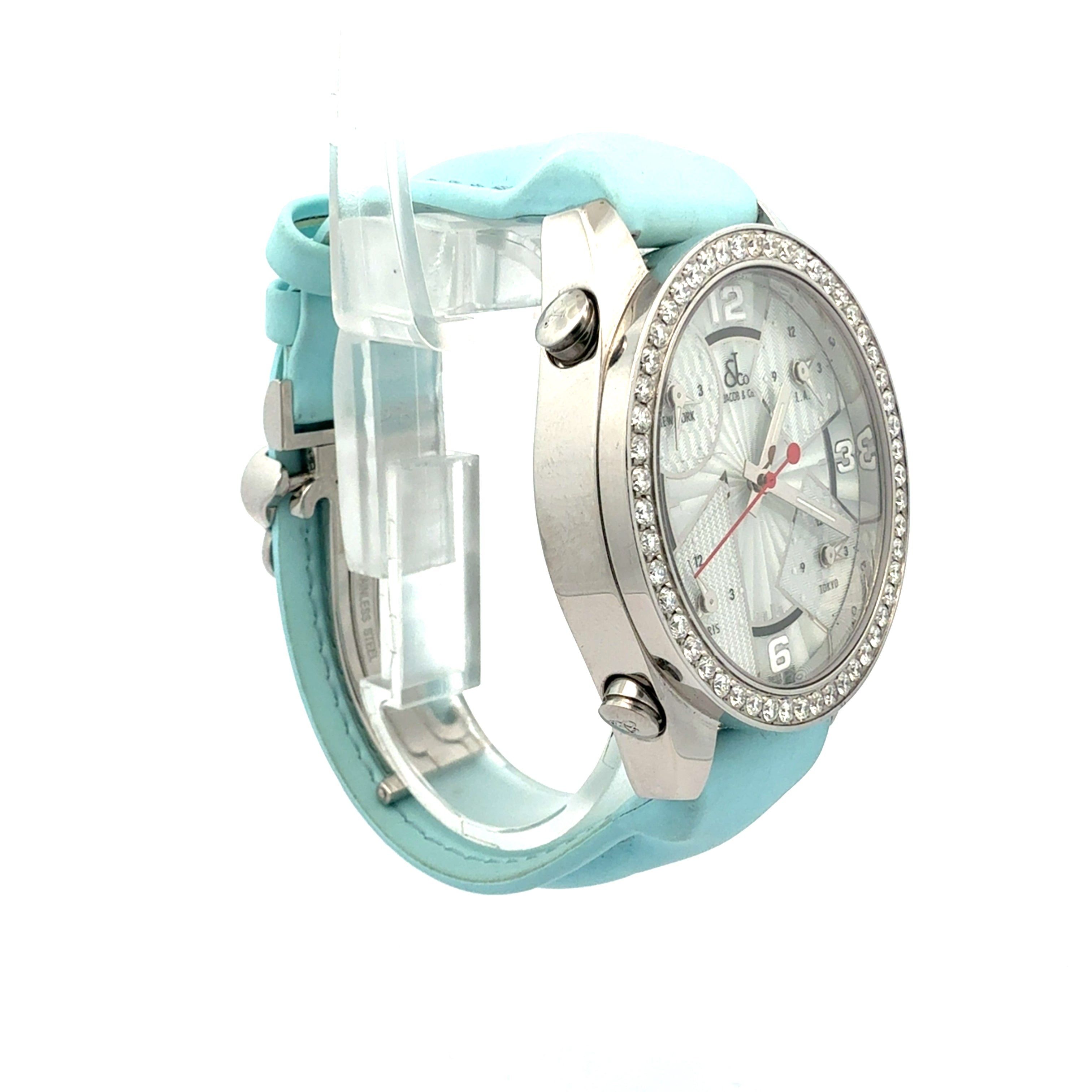 Jacob & Co Five Time Zone Watch Diamond Bezel