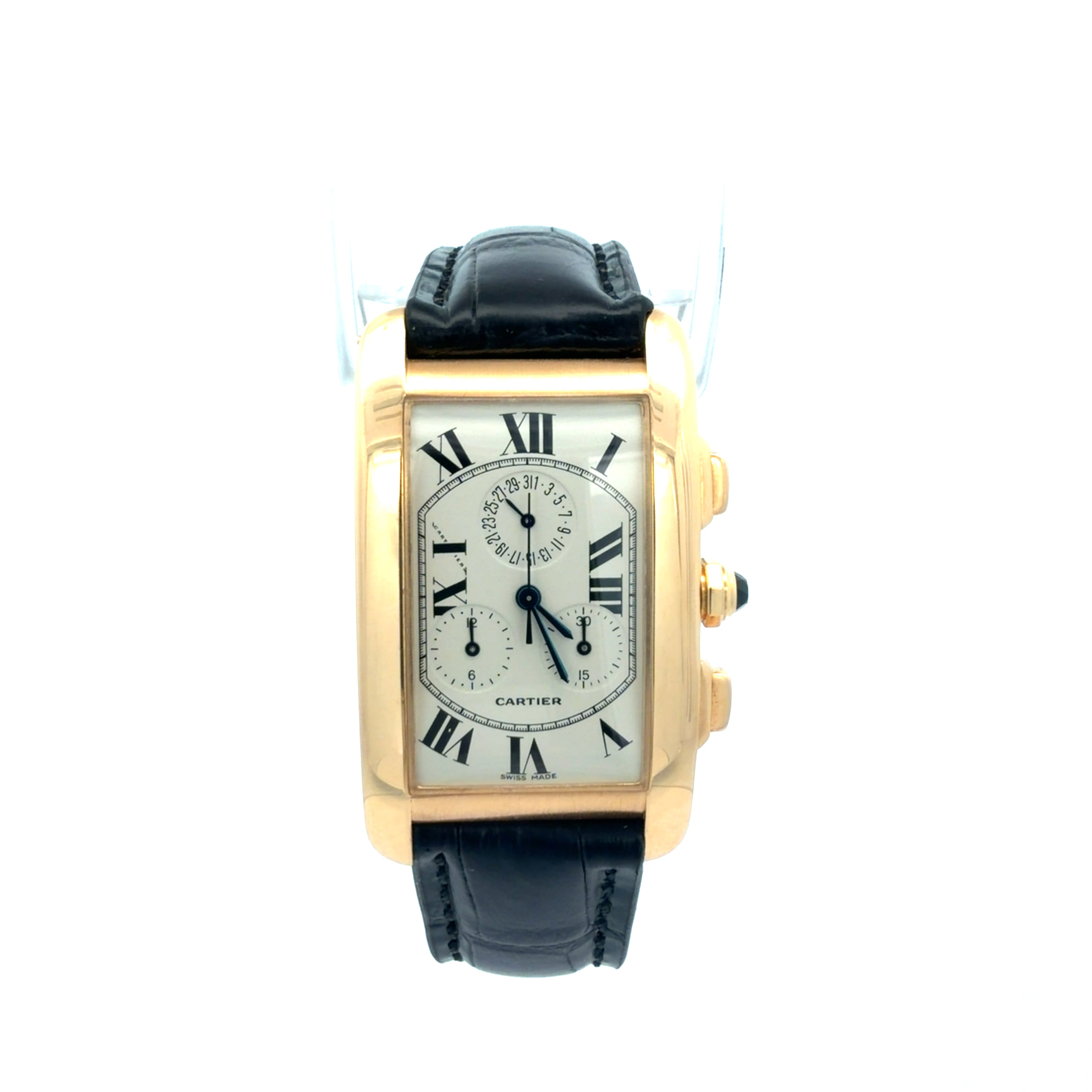 Cartier 18ct Gold Tank Amercaine reference 1730