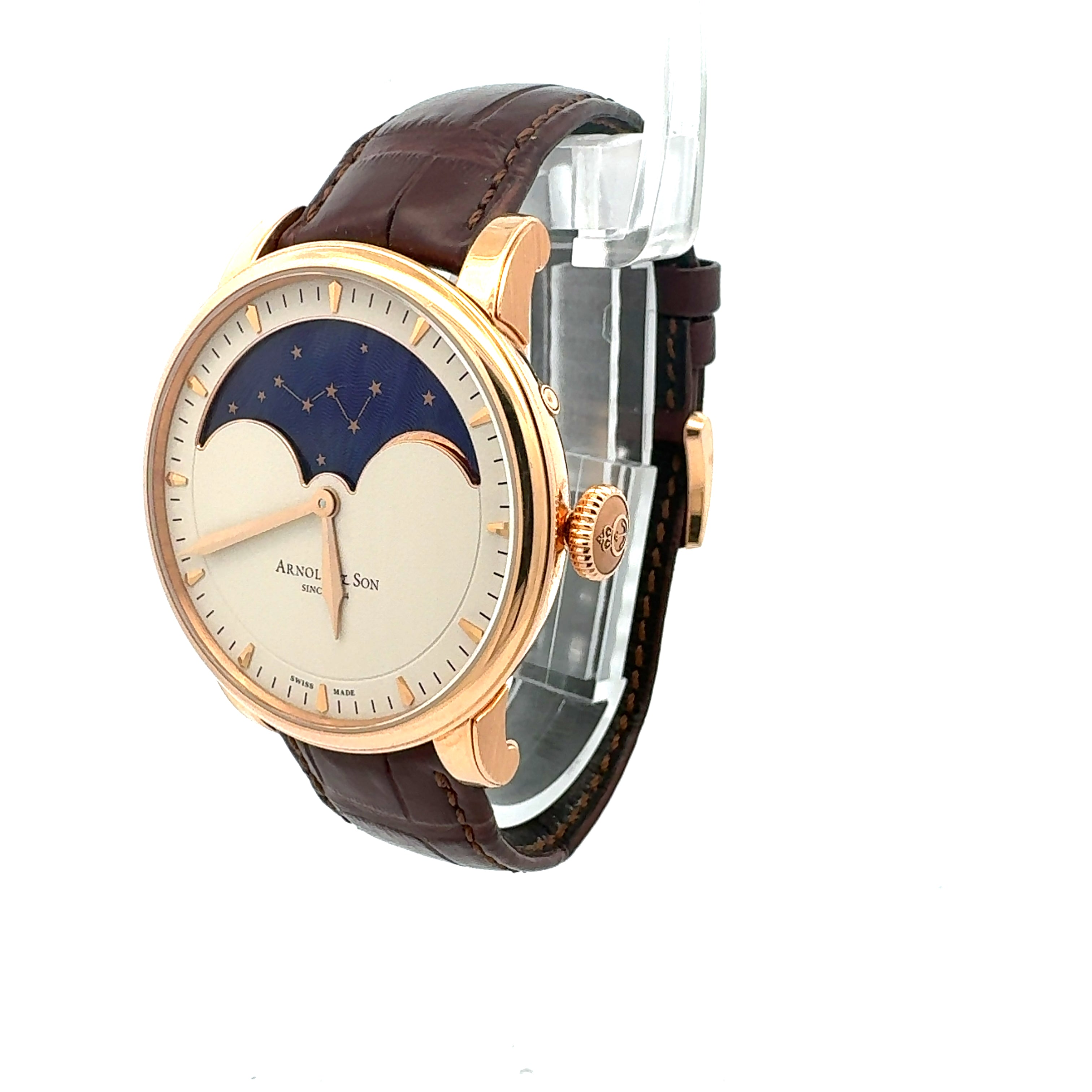 Arnold & Son 18ct Rose Gold HM Perpetual Moon reference 1GLAR.I01A