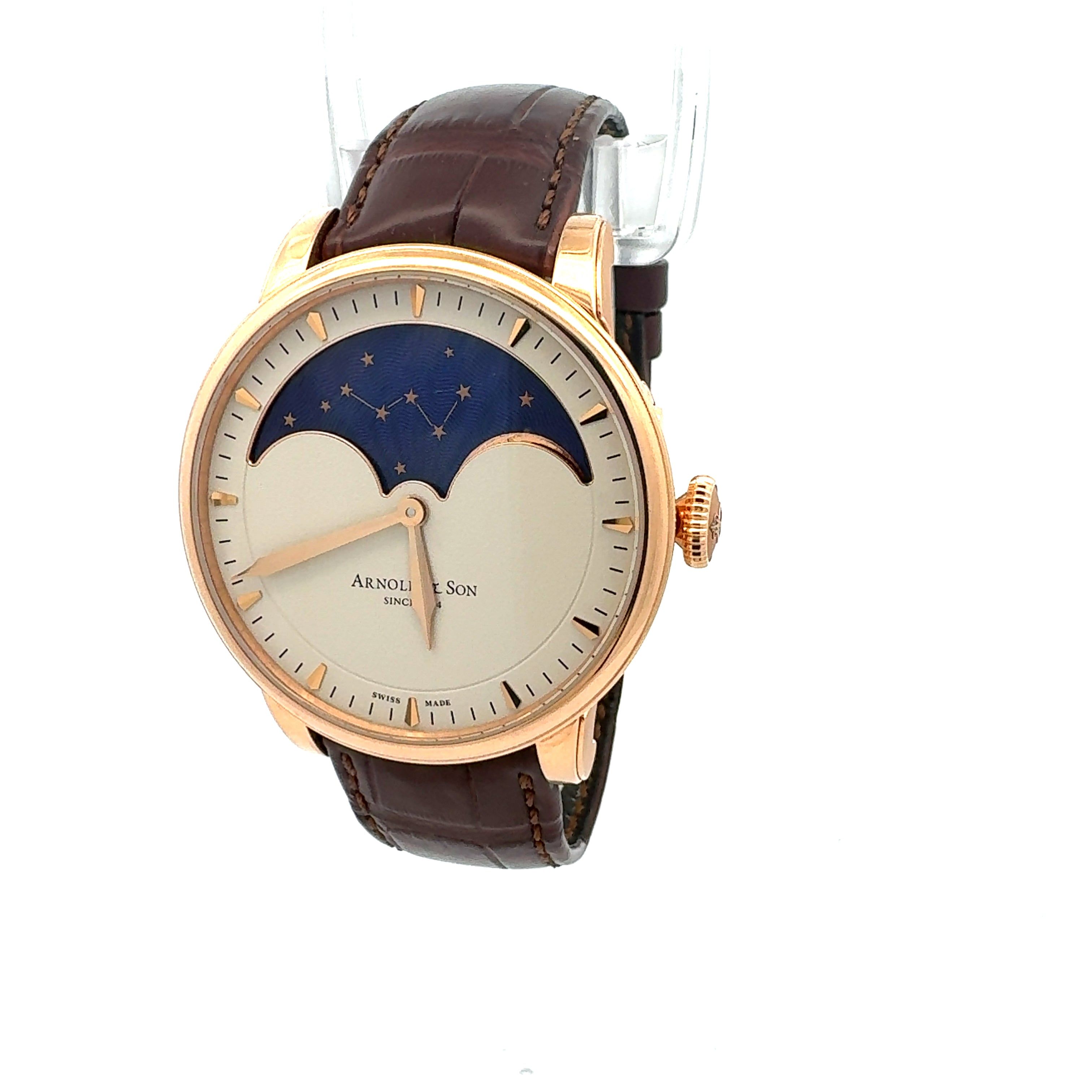 Arnold & Son 18ct Rose Gold HM Perpetual Moon reference 1GLAR.I01A