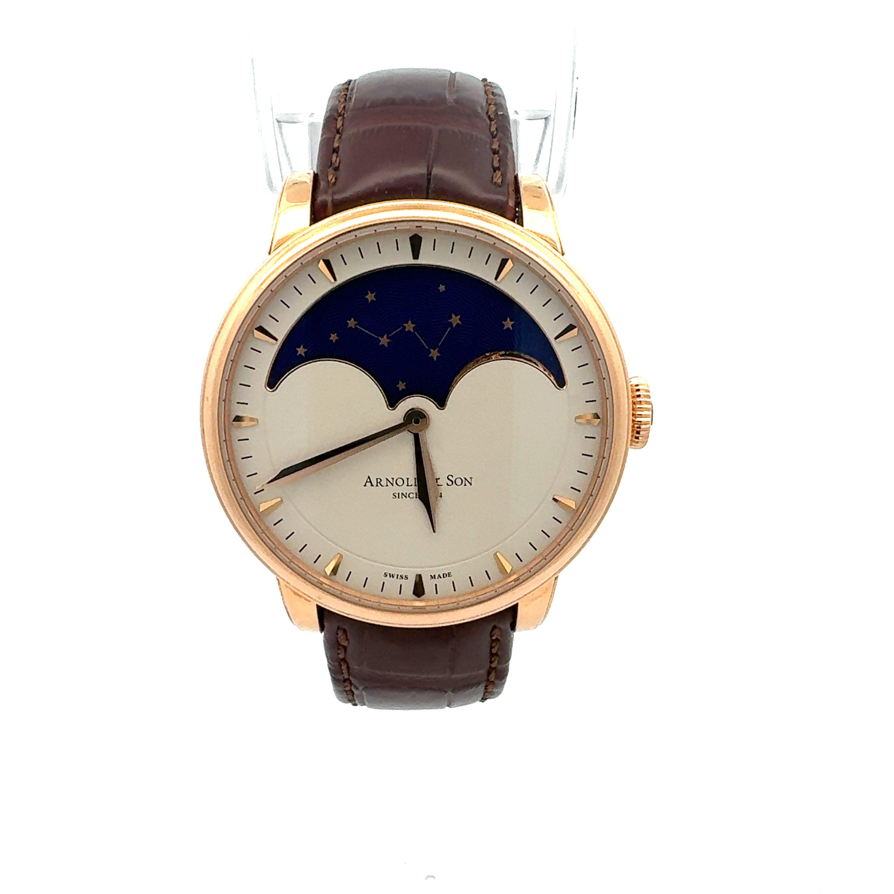 Arnold & Son 18ct Rose Gold HM Perpetual Moon reference 1GLAR.I01A