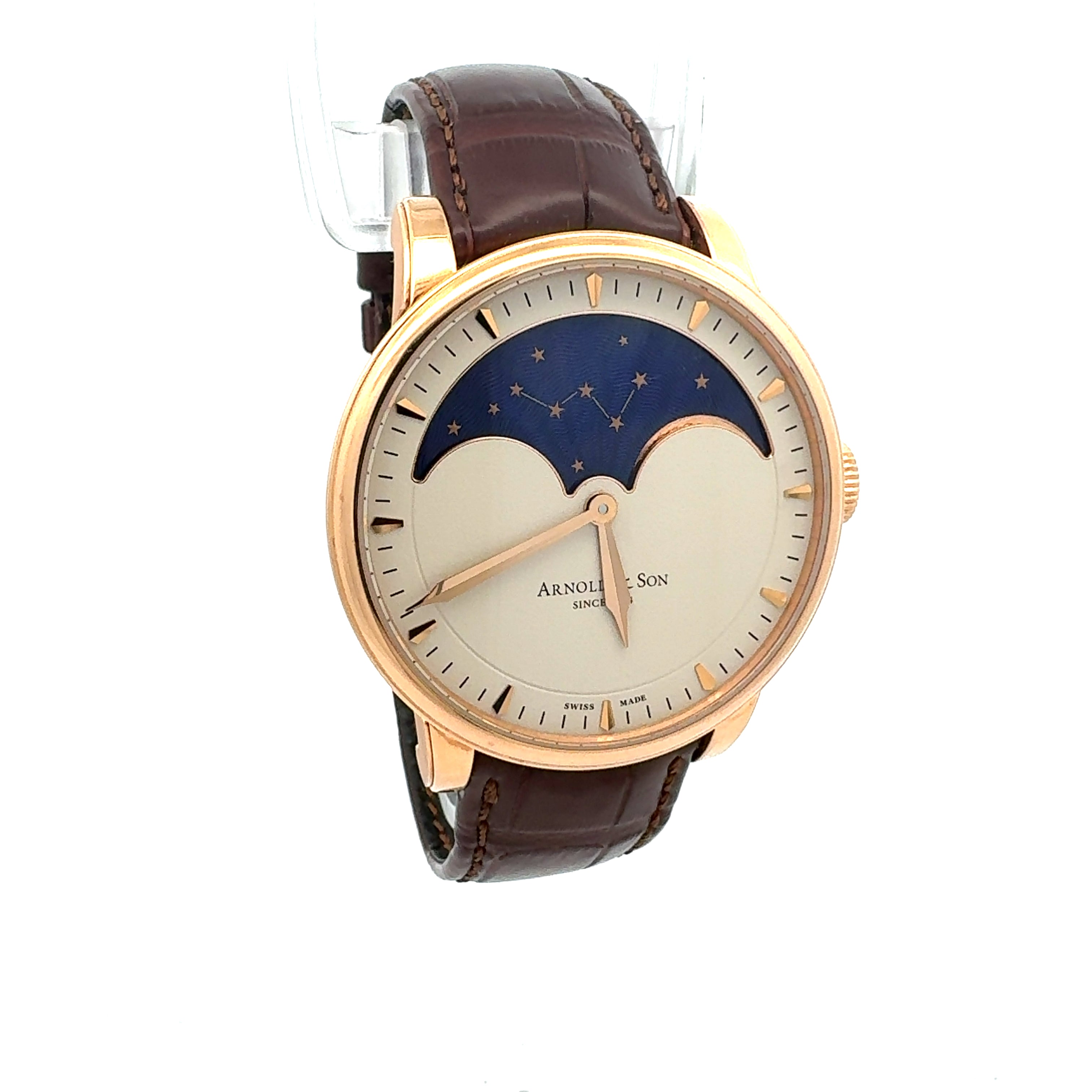 Arnold & Son 18ct Rose Gold HM Perpetual Moon reference 1GLAR.I01A