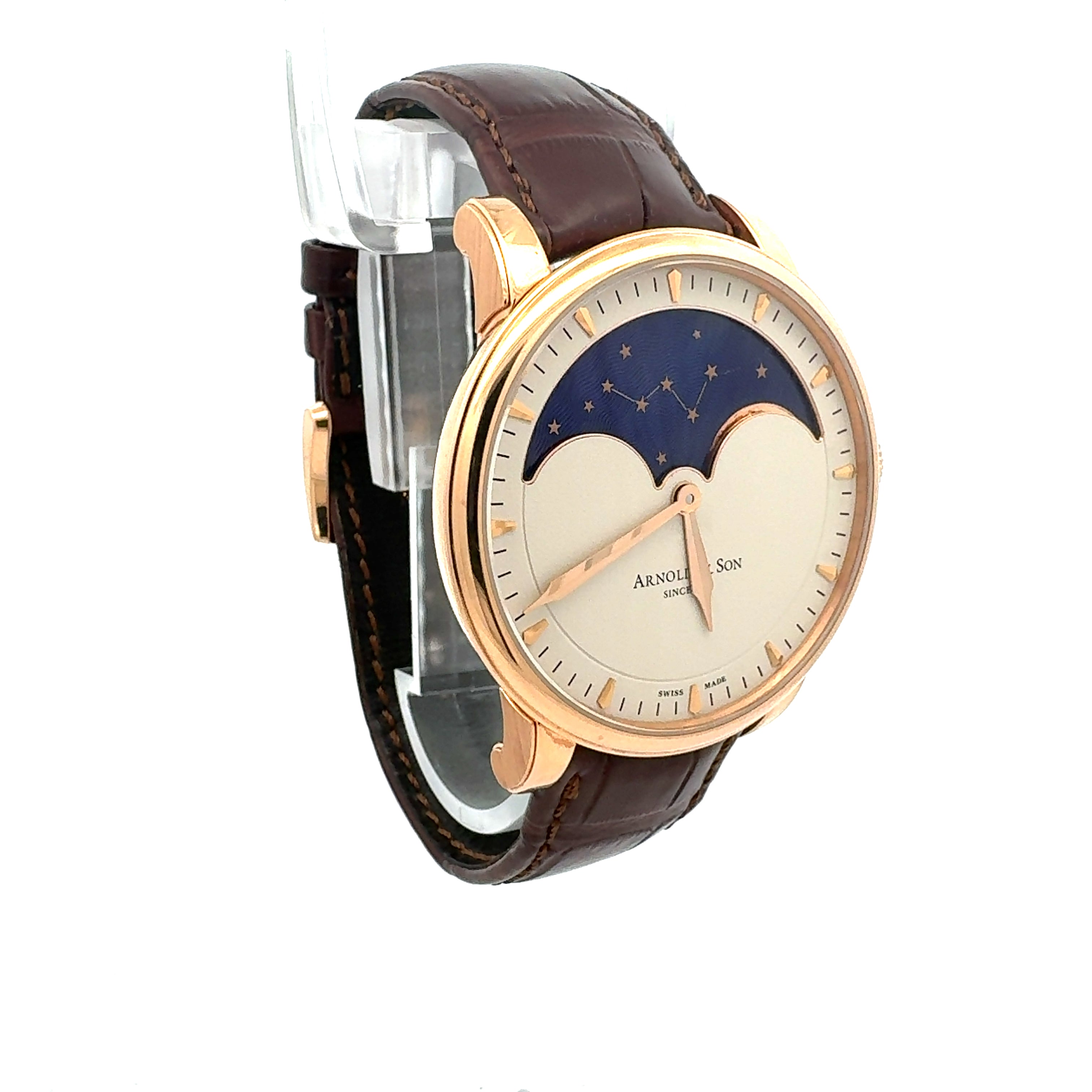 Arnold & Son 18ct Rose Gold HM Perpetual Moon reference 1GLAR.I01A