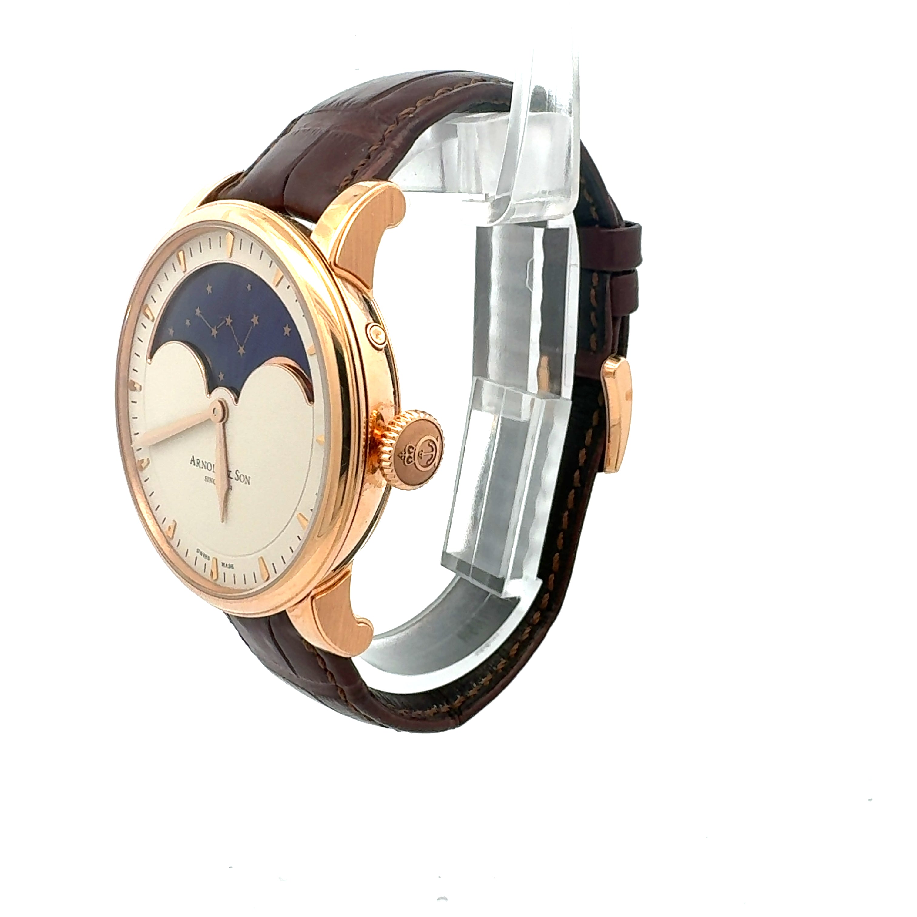 Arnold & Son 18ct Rose Gold HM Perpetual Moon reference 1GLAR.I01A