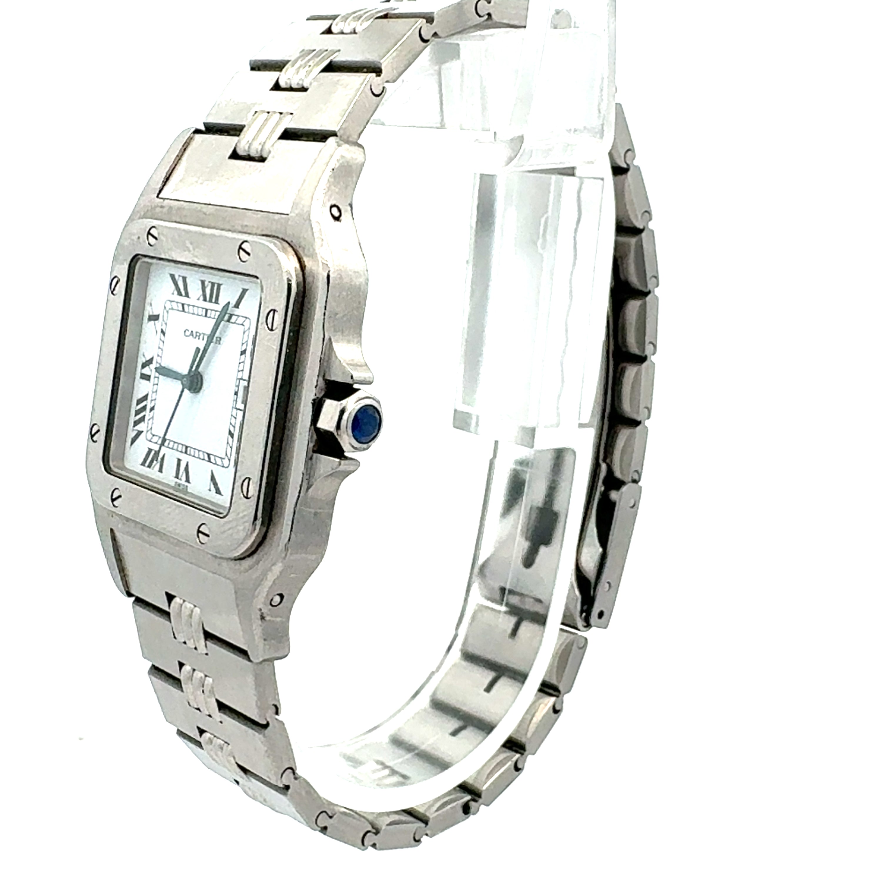 Cartier Sanots Carree reference 2960 With Godron Bracelet