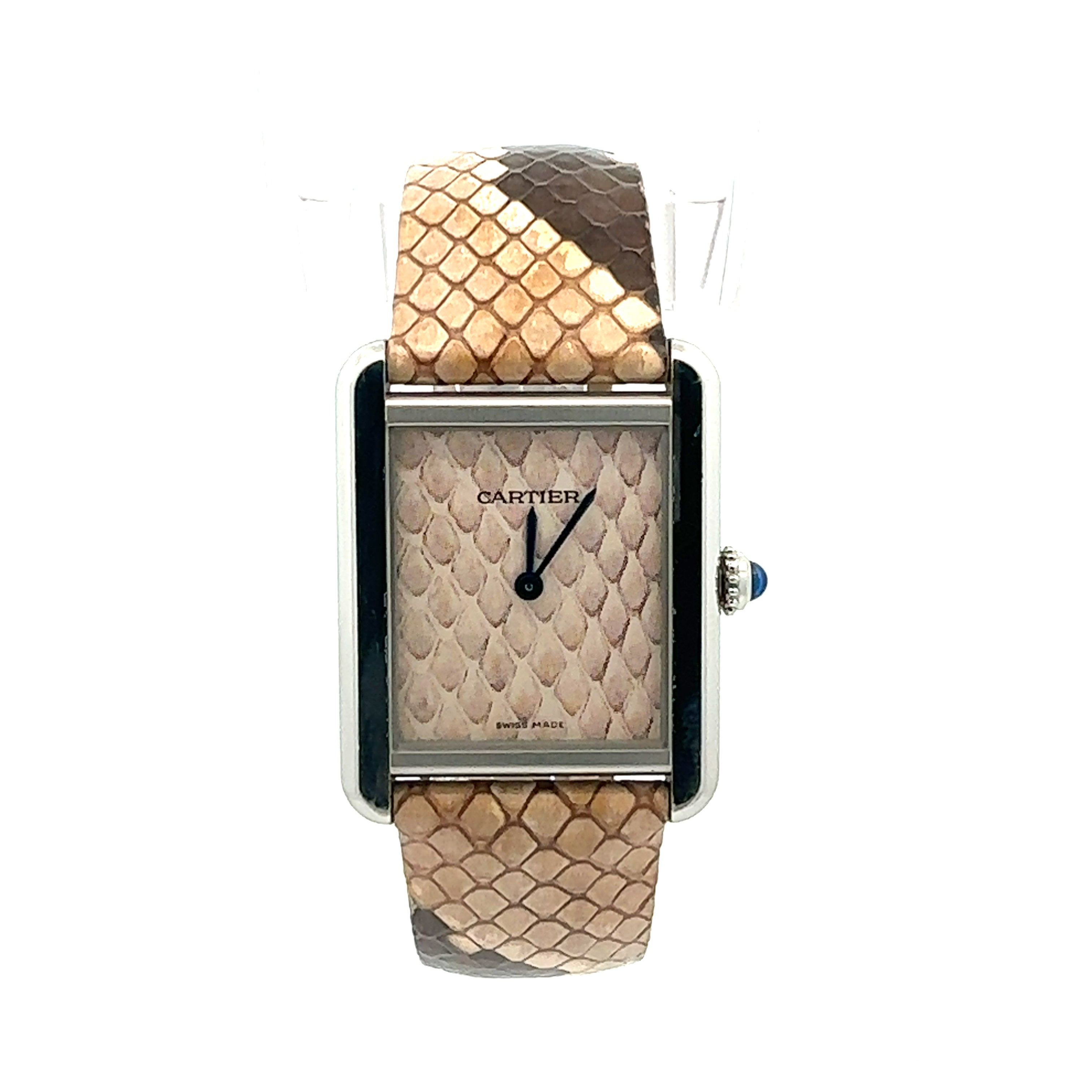 Cartier Tank Solo reference 3170 Snake Skin Dial