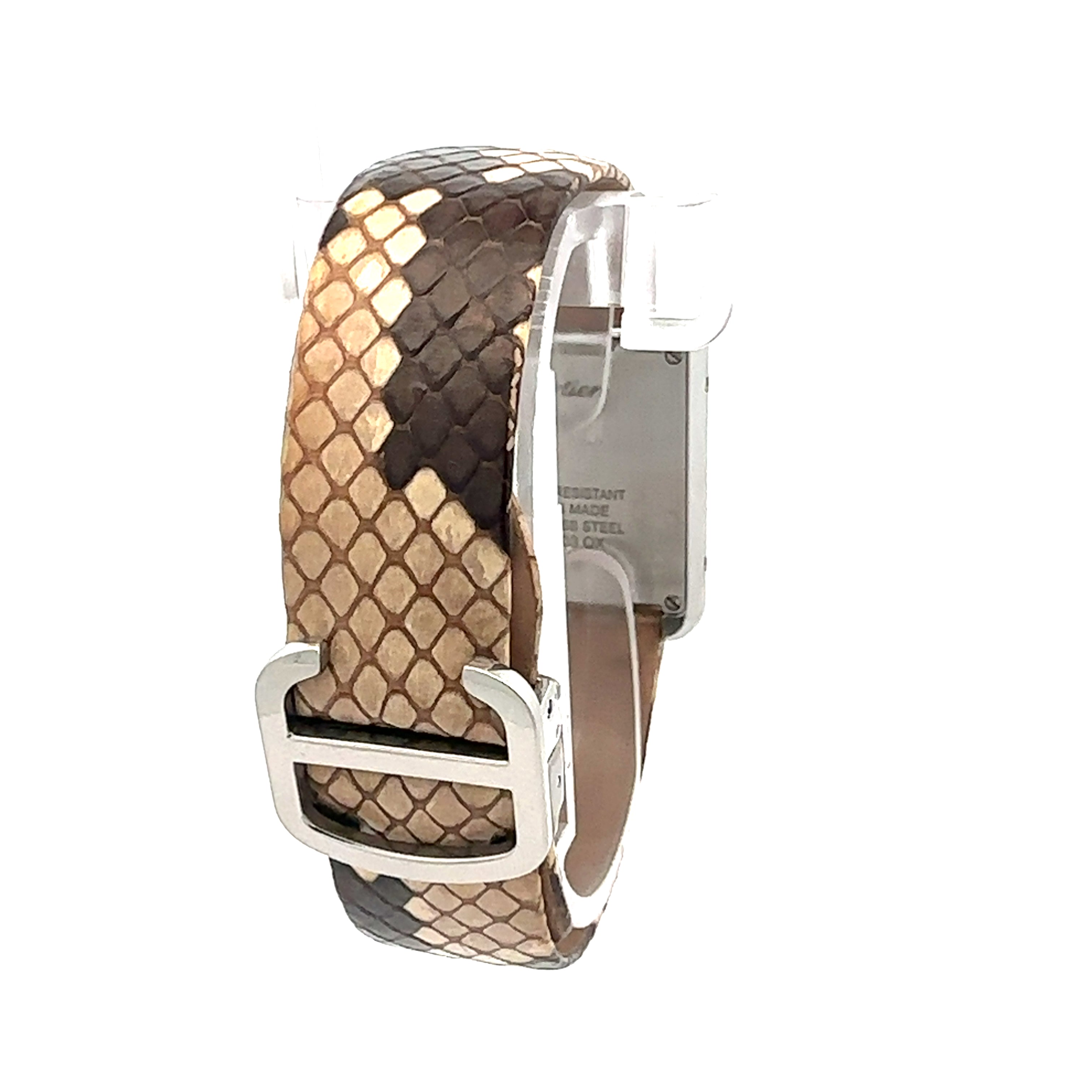 Cartier Tank Solo reference 3170 Snake Skin Dial