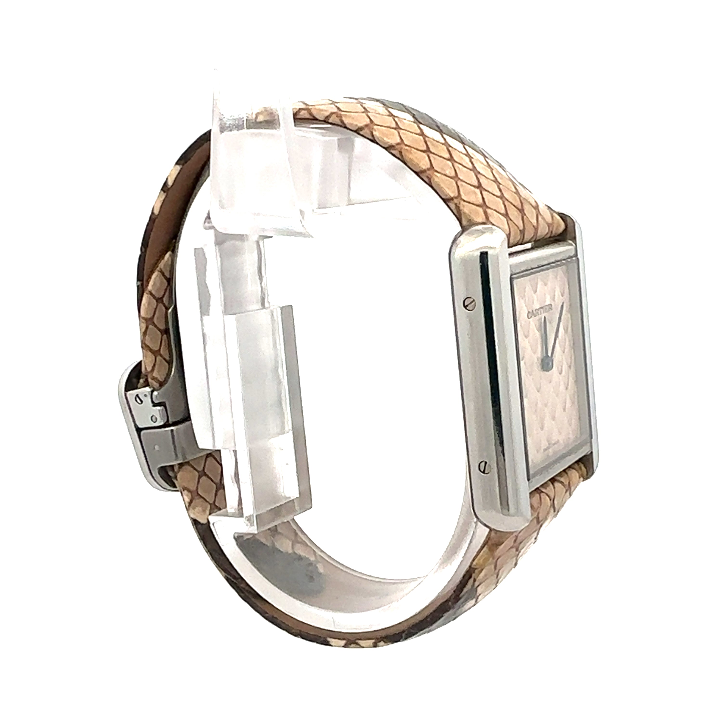 Cartier Tank Solo reference 3170 Snake Skin Dial