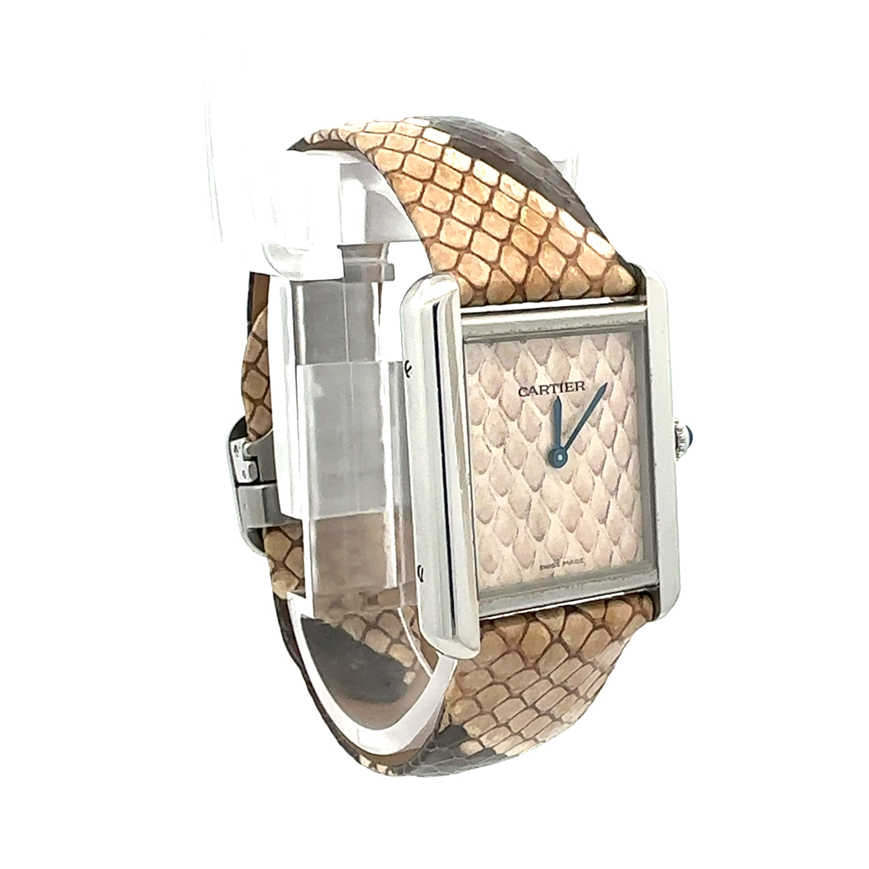 Cartier Tank Solo reference 3170 Snake Skin Dial