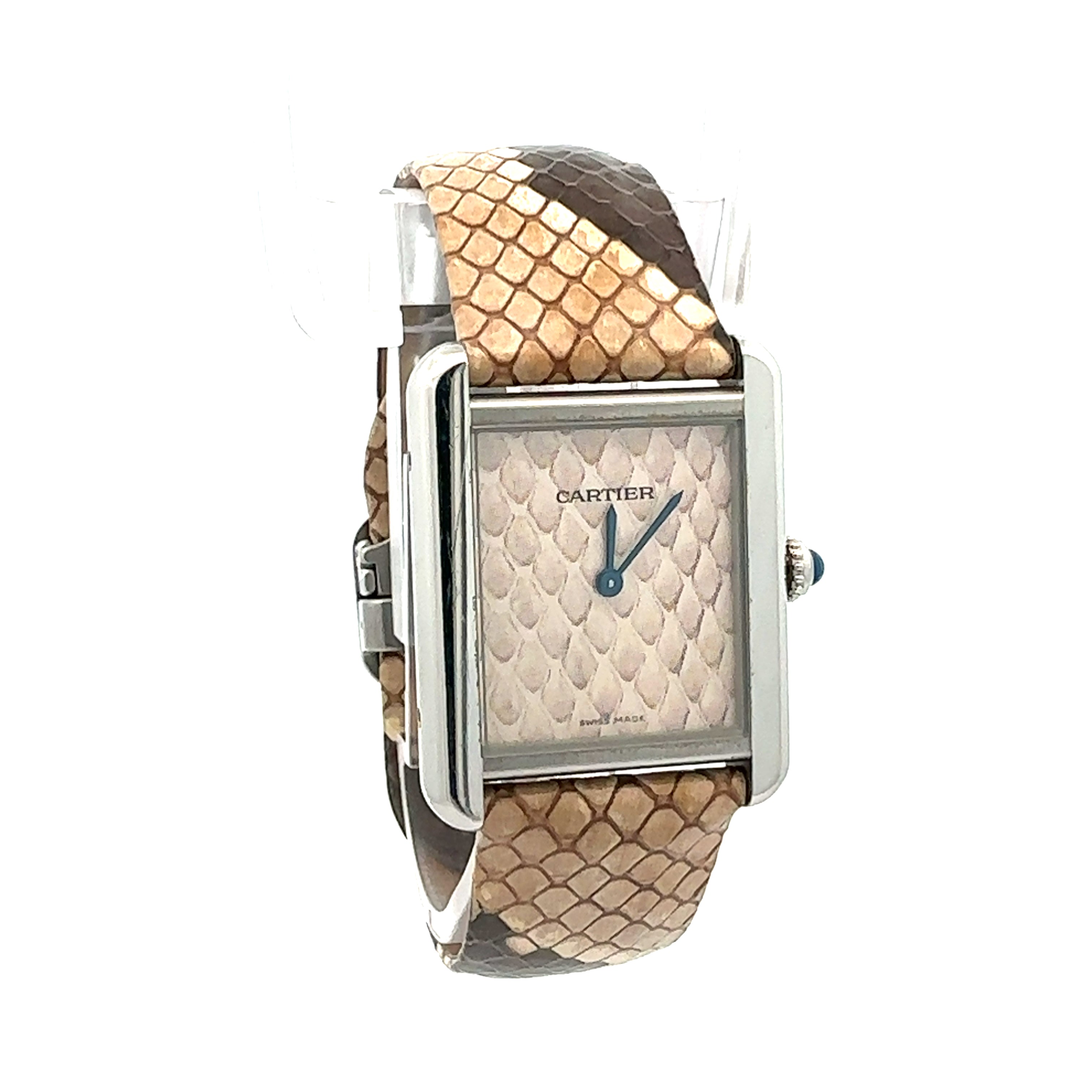 Cartier Tank Solo reference 3170 Snake Skin Dial