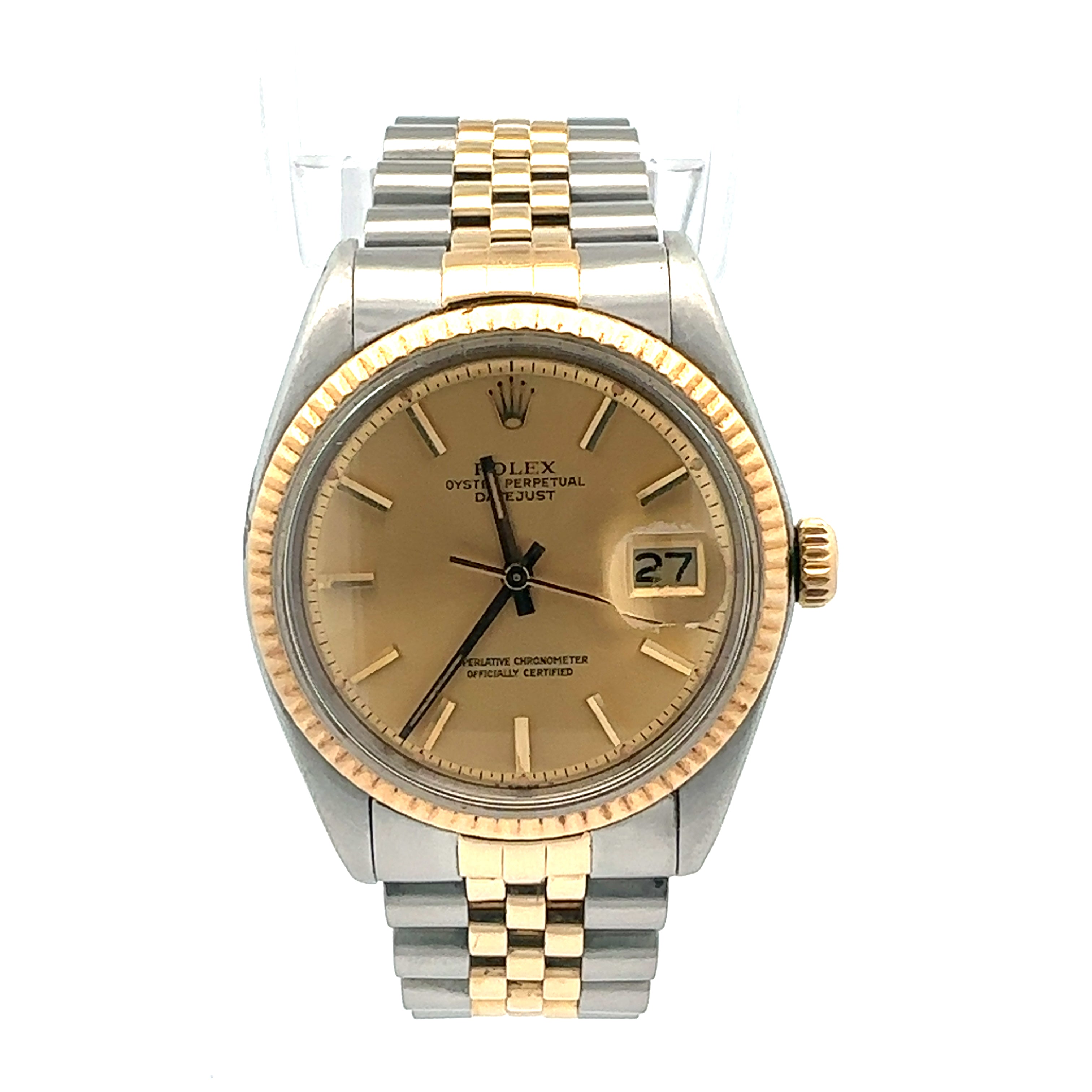 Rolex Steel and Gold Datejust 36 reference 1601