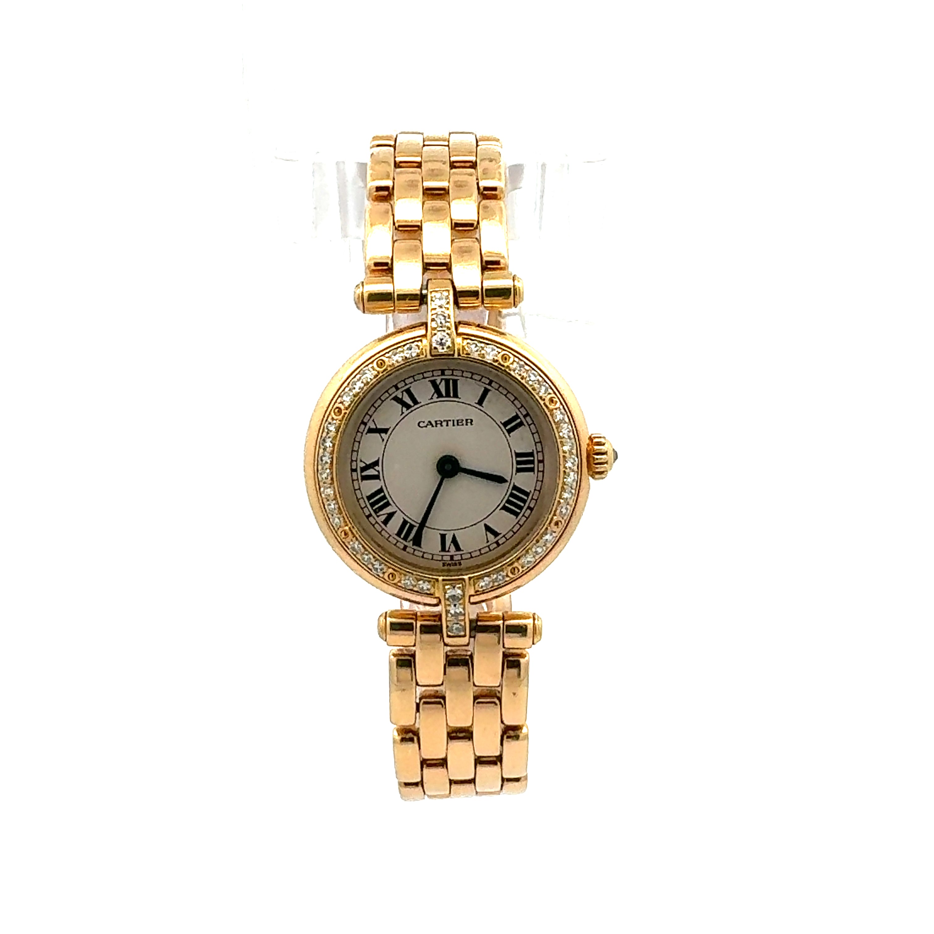 Cartier 18ct Yellow Gold Panthere Ronde reference 866925 With Factory Diamonds