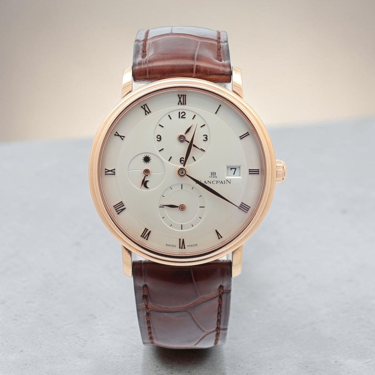 Blancpain 18ct Rose Gold Villeret Time Zone reference 6260-3642-55