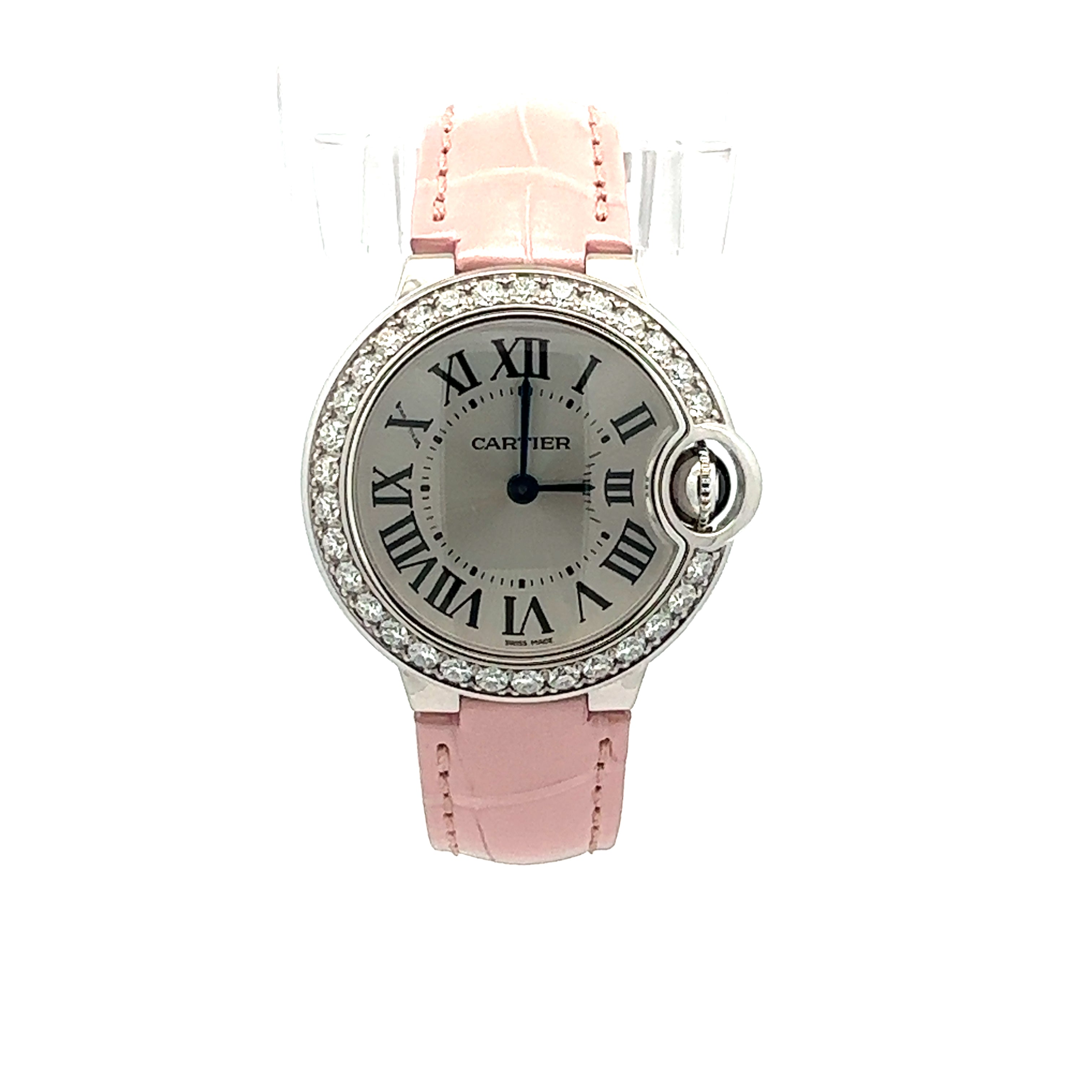 Cartier 18ct White Gold Ballon Bleu reference WE900351 With Factory Diamonds