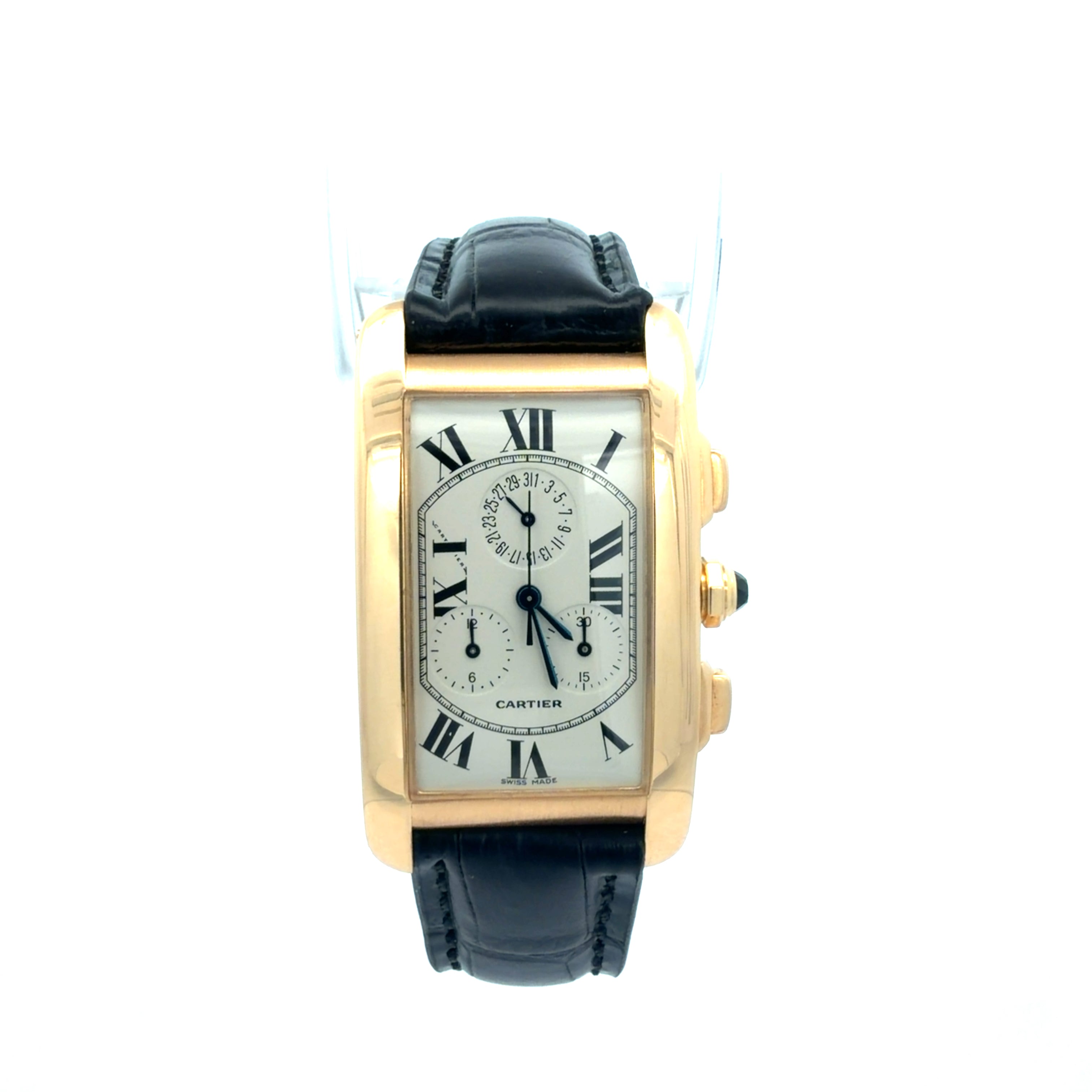 Cartier 18ct Gold Tank Amercaine reference 1730