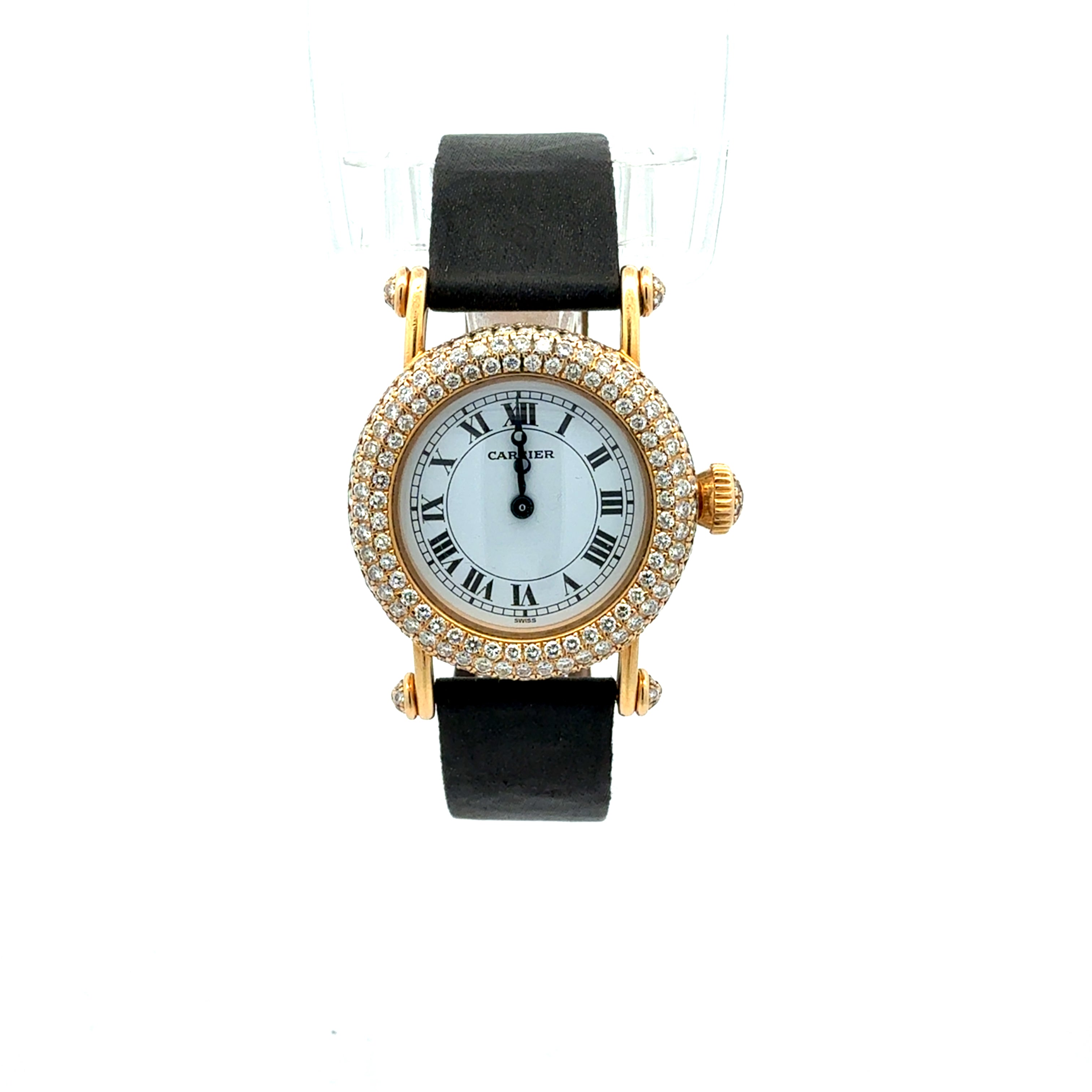 Cartier 18ct Yellow Gold Diabolo reference 1450 With Factory Diamonds