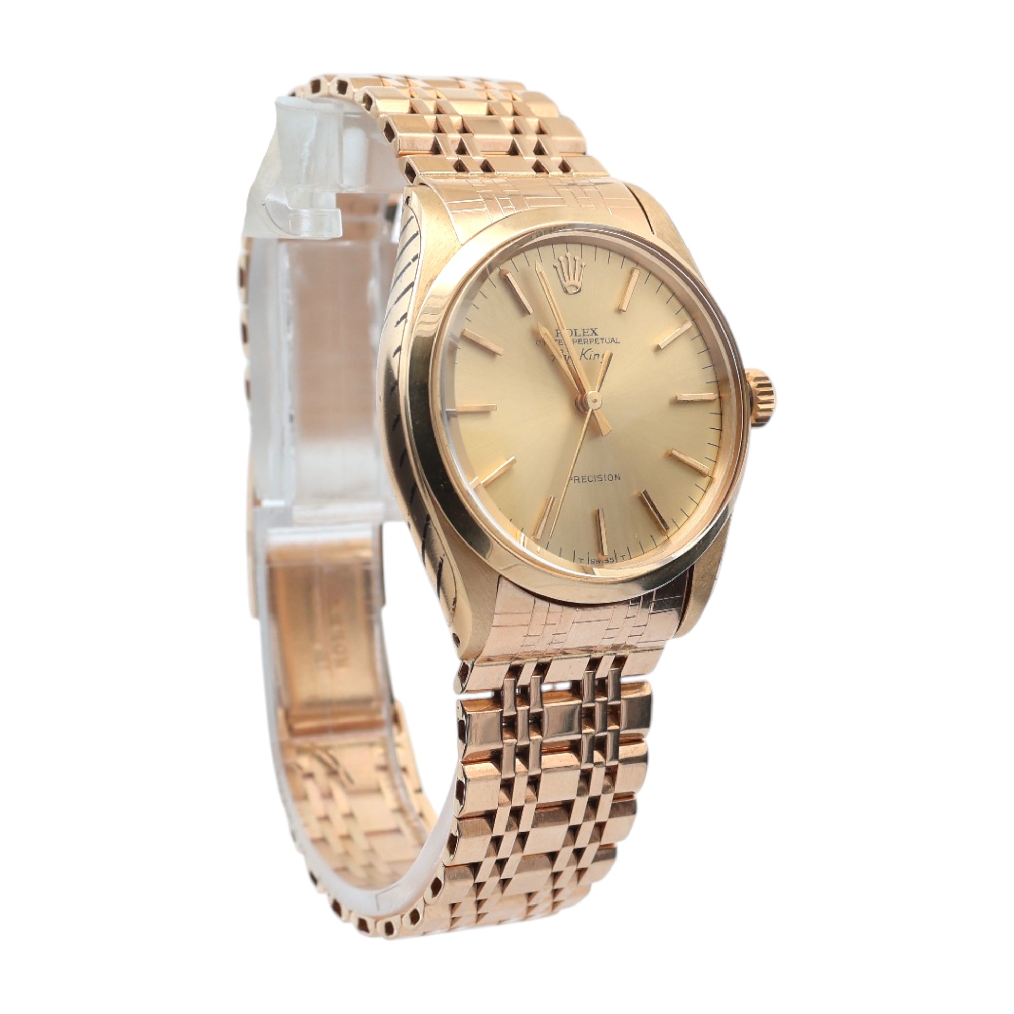 Rolex 14ct Gold Airking reference 5500