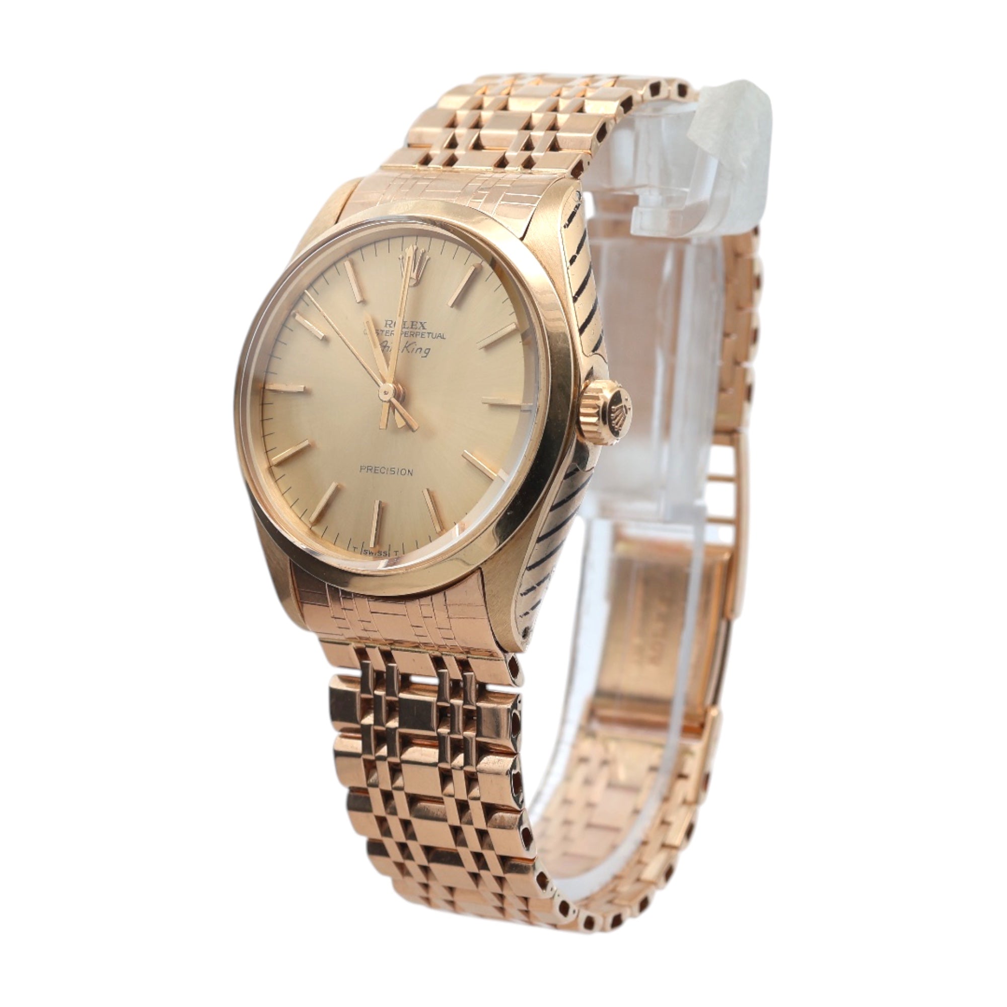 Rolex 14ct Gold Airking reference 5500