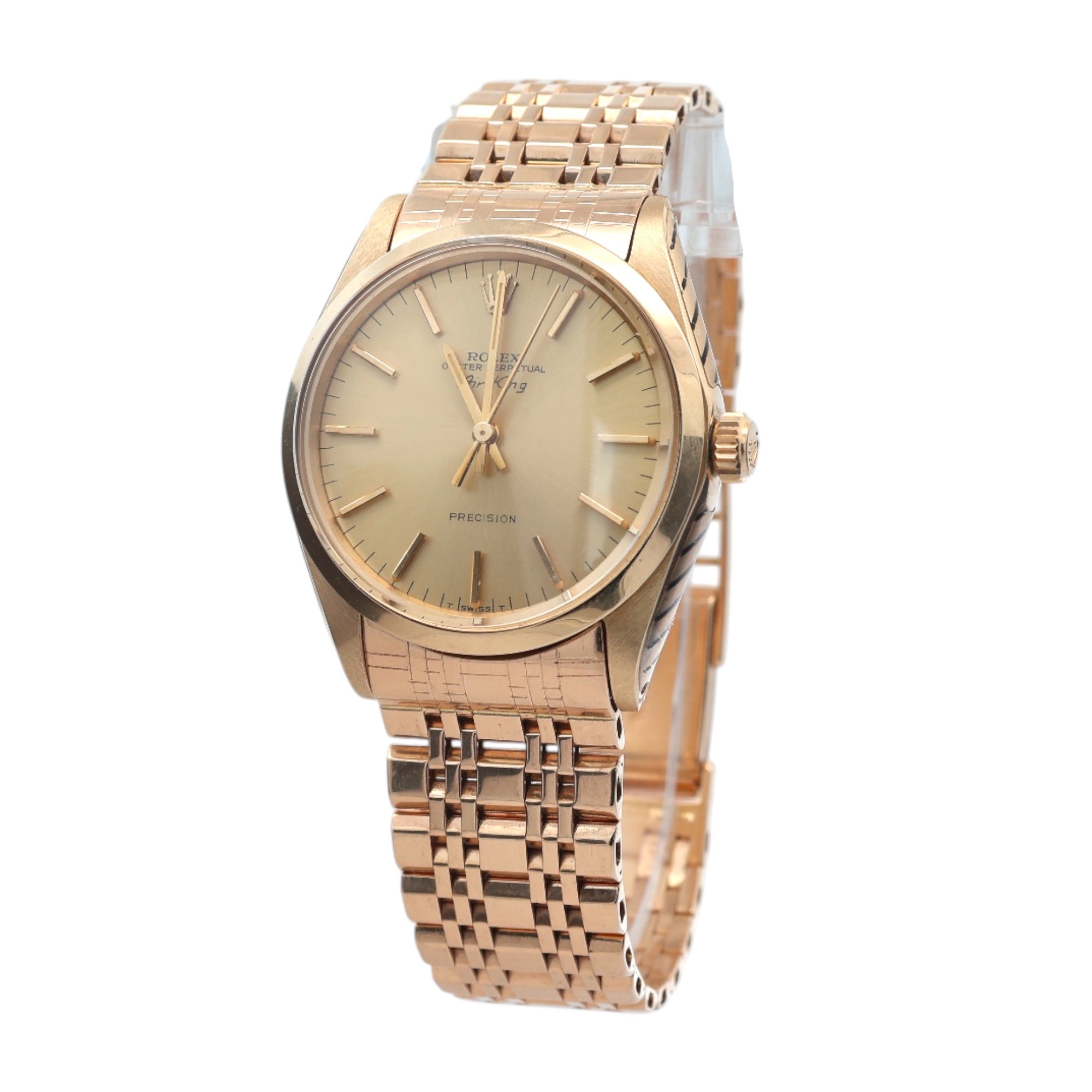 Rolex 14ct Gold Airking reference 5500