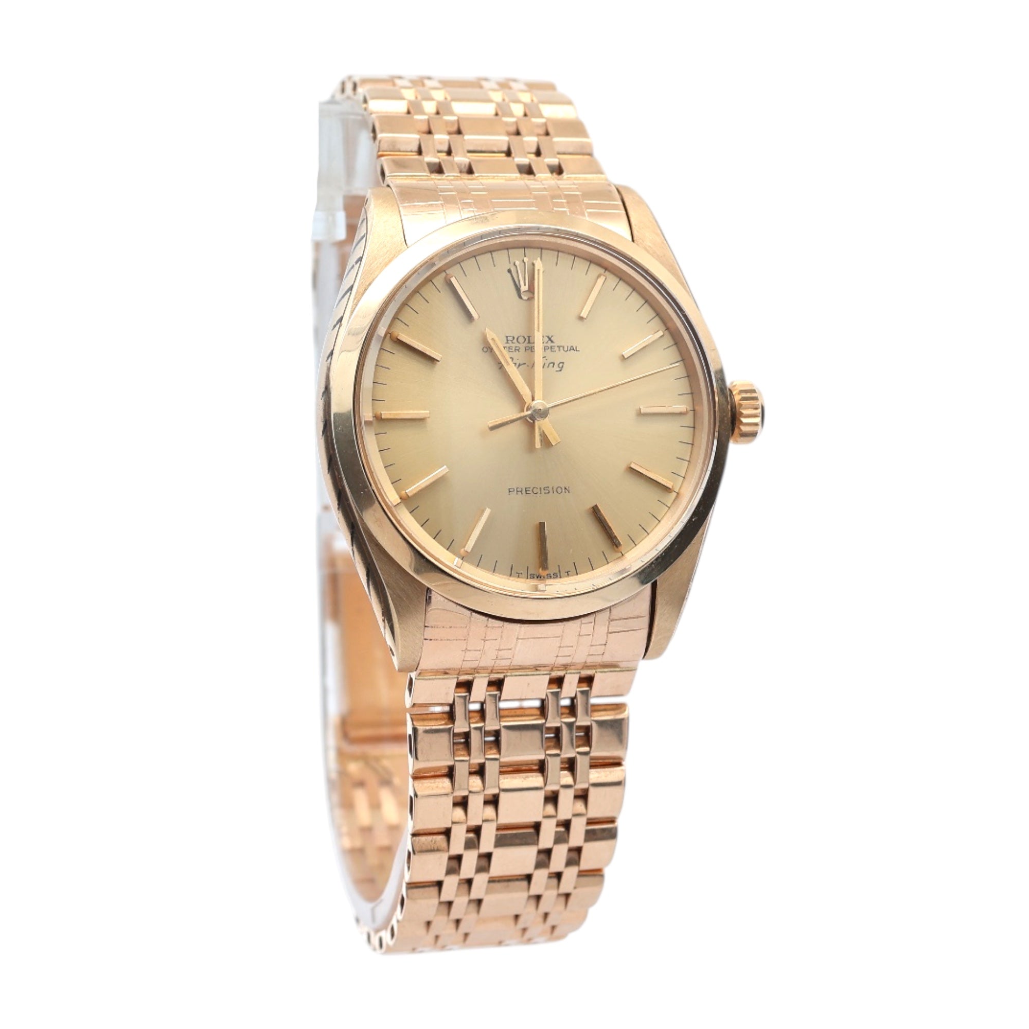 Rolex 14ct Gold Airking reference 5500