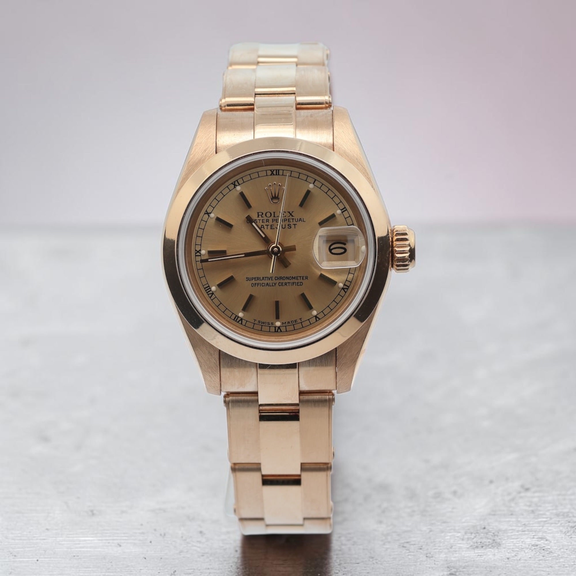 Rolex 18ct Gold Lady Datjeust reference 69168