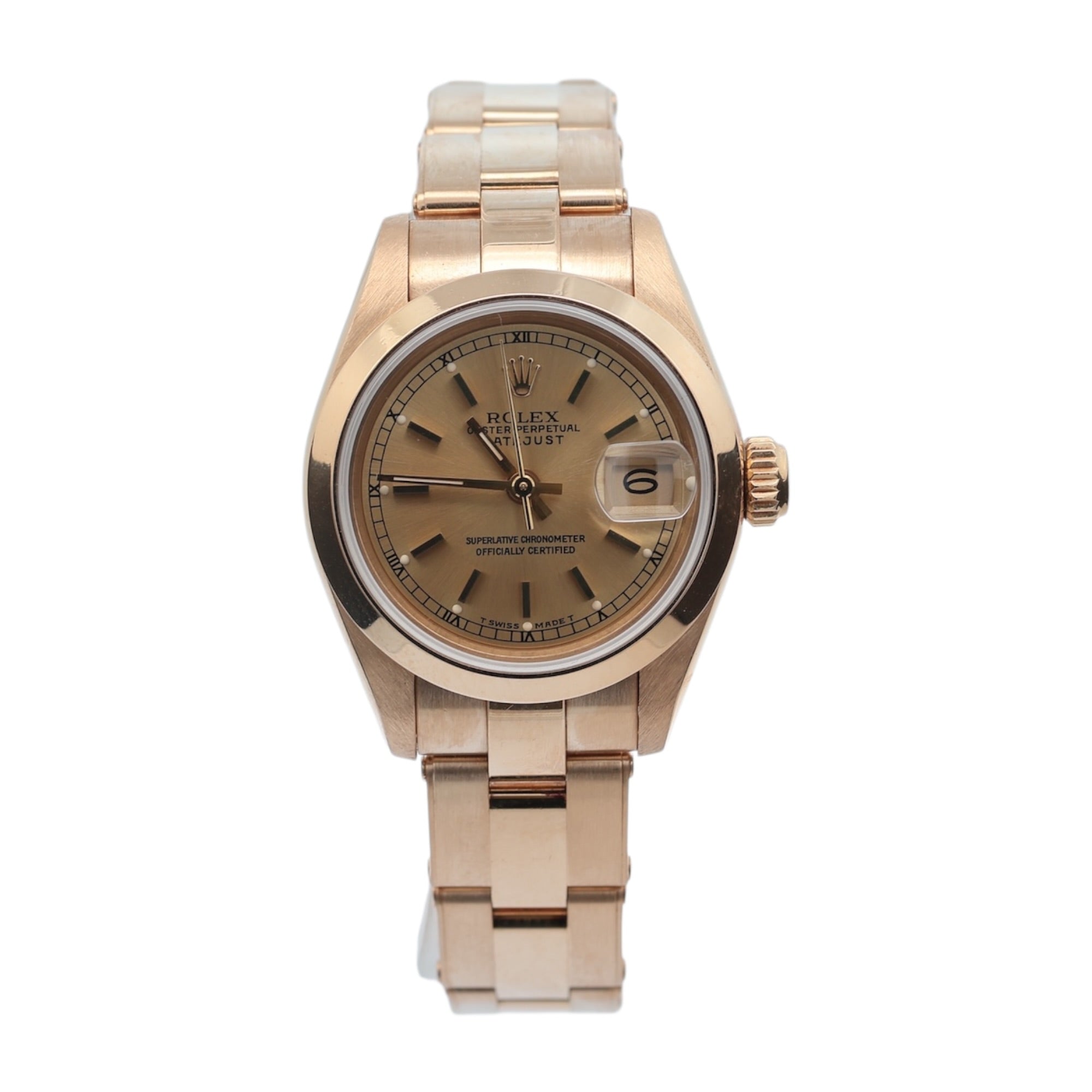 Rolex 18ct Gold Lady Datjeust reference 69168
