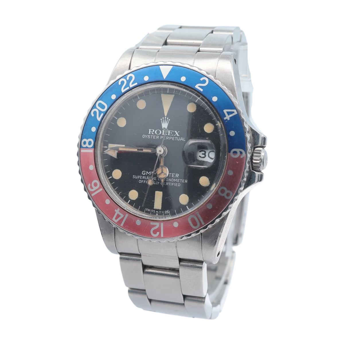 Rolex GMT Master II Pepsi reference 16750 Transitional Model
