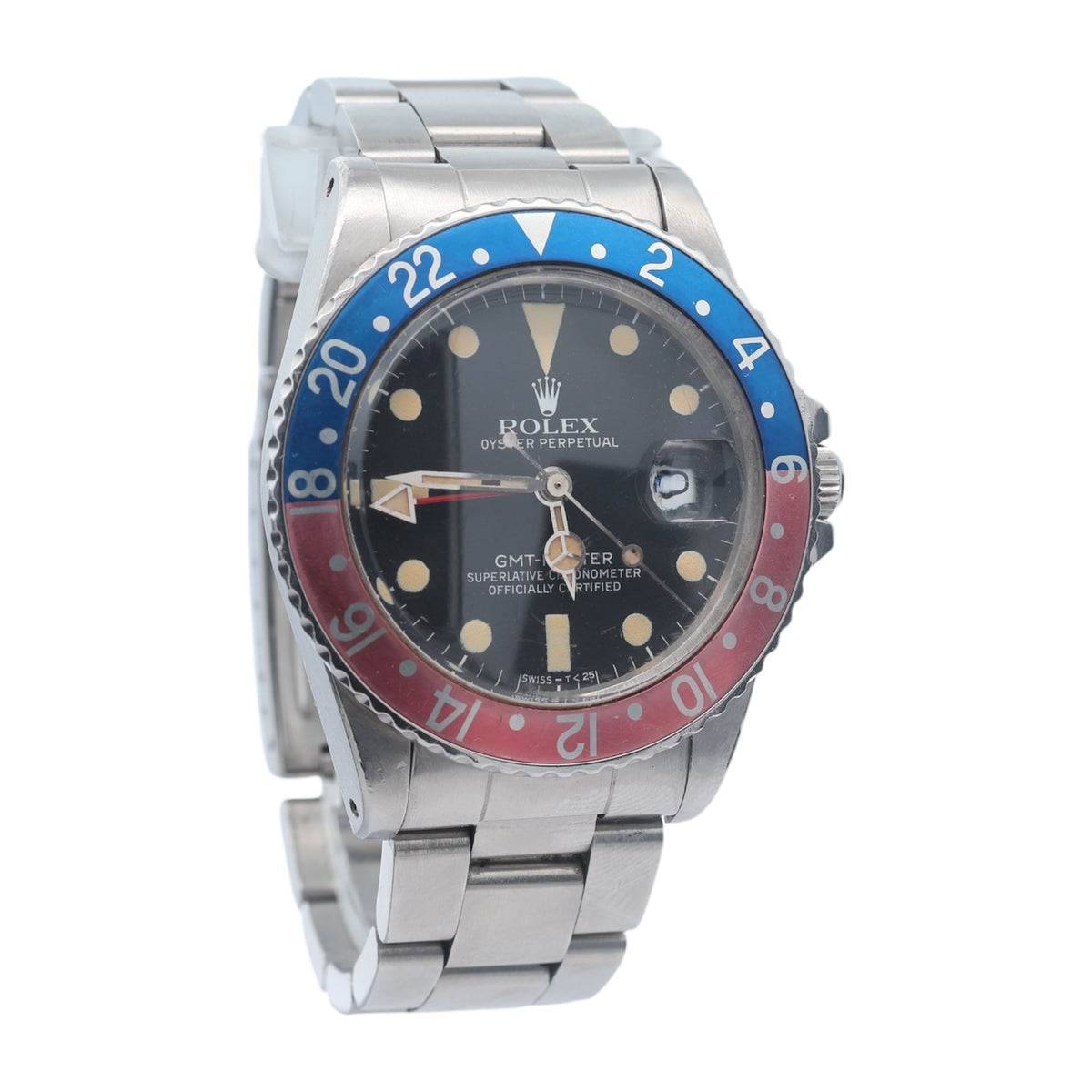Rolex GMT Master II Pepsi reference 16750 Transitional Model