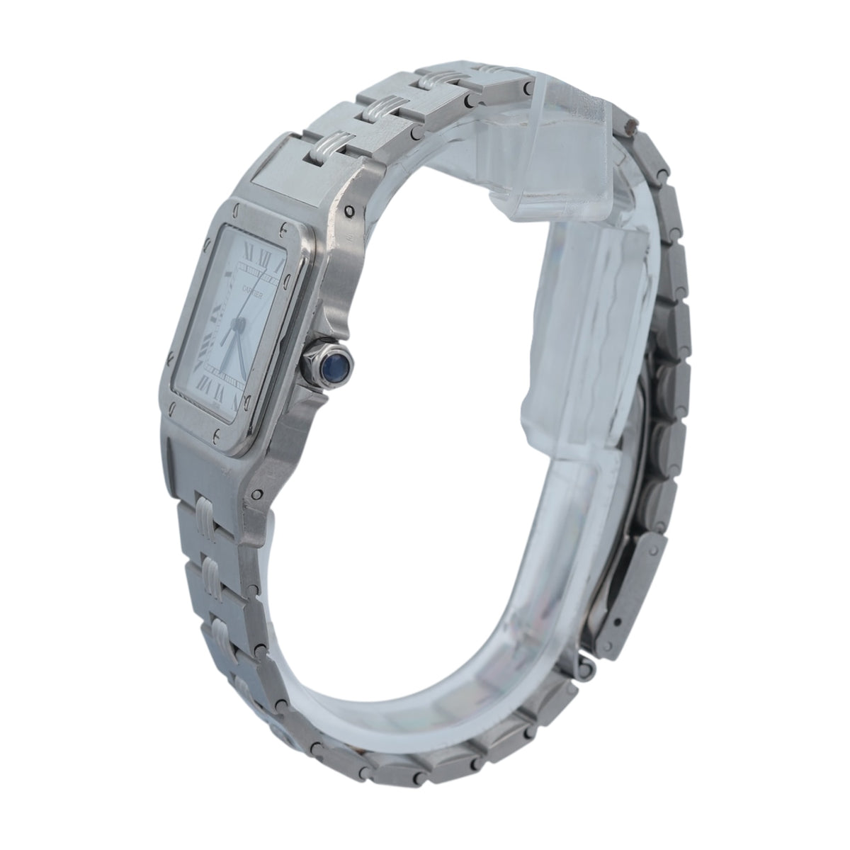 Cartier Santos Carree reference 2960 With Godron Bracelet