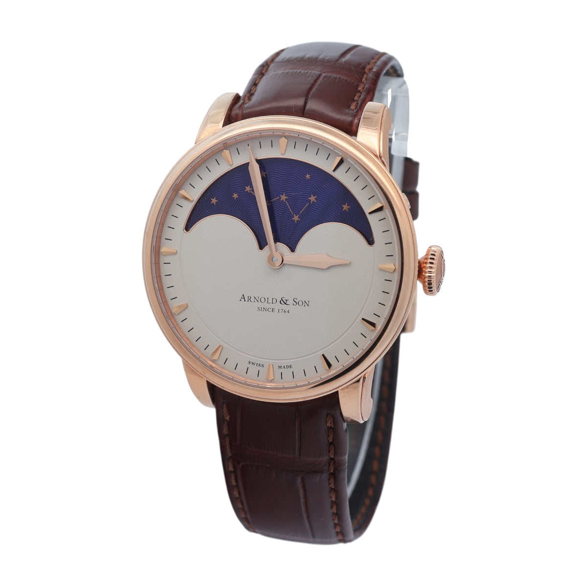Arnold & Son 18ct Rose Gold HM Perpetual Moon reference 1GLAR.I01A