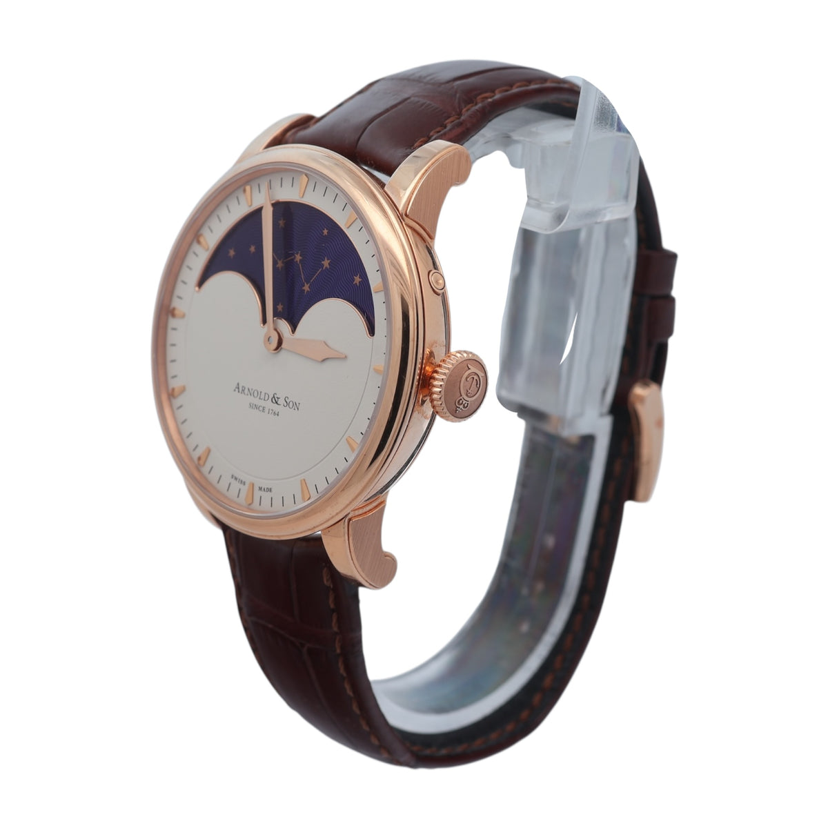 Arnold & Son 18ct Rose Gold HM Perpetual Moon reference 1GLAR.I01A