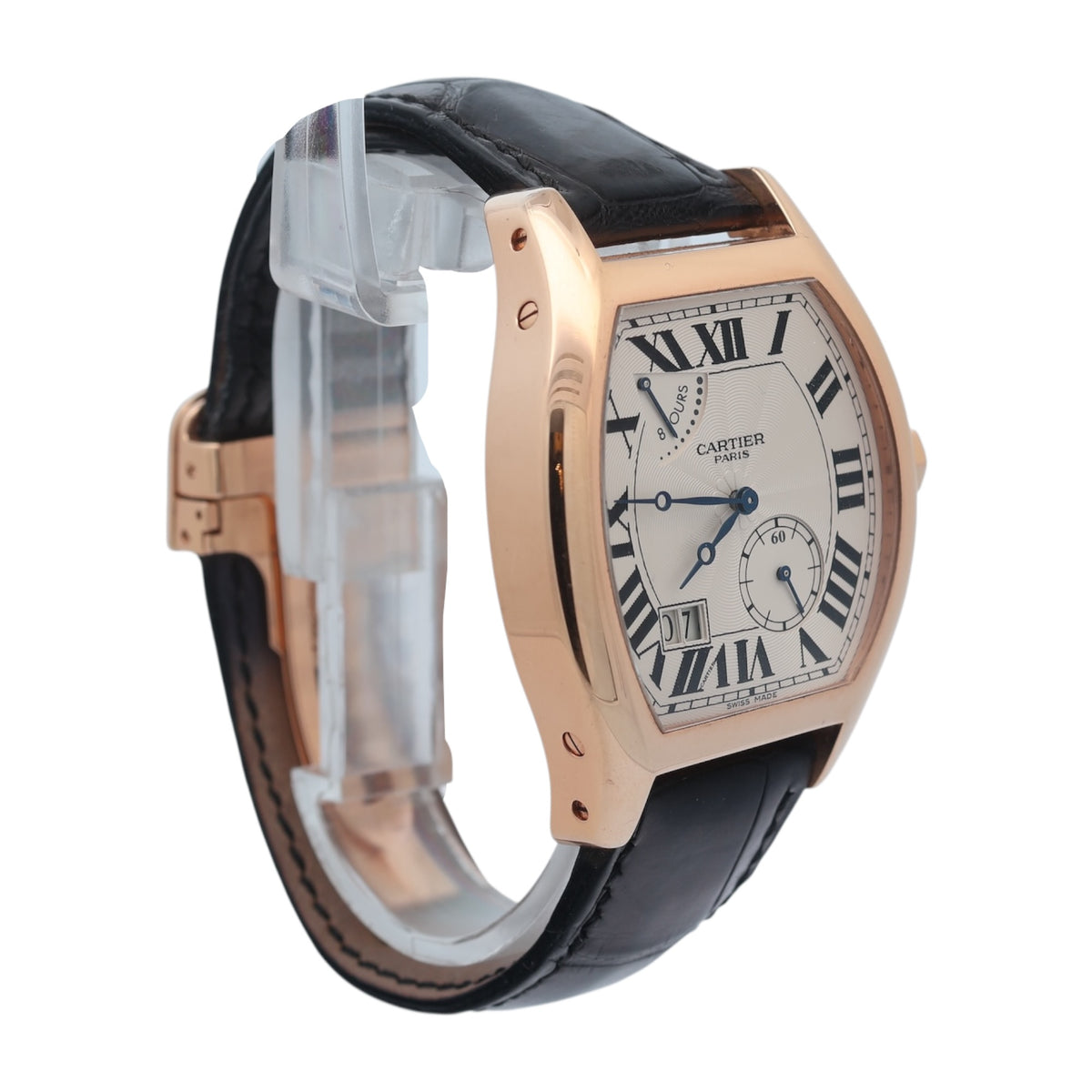 Cartier 18ct Rose Gold Tortue 8Days Collection Privee Cartier Paris reference 2760/ W1545851