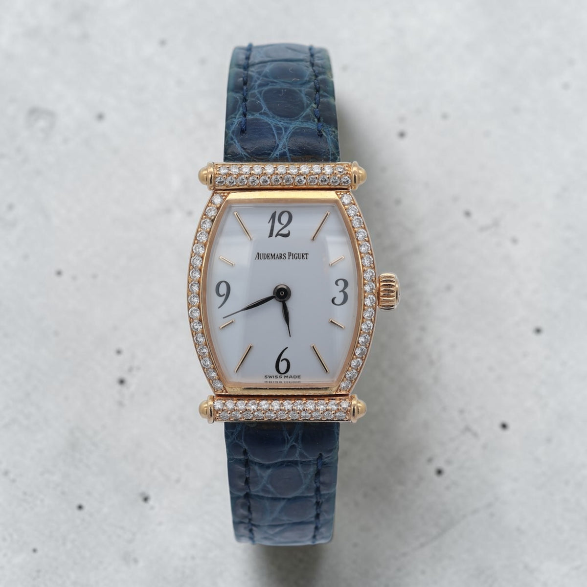 Audemars Piguet Carnegie Tonneau Ref.67003BA Factory Diamonds