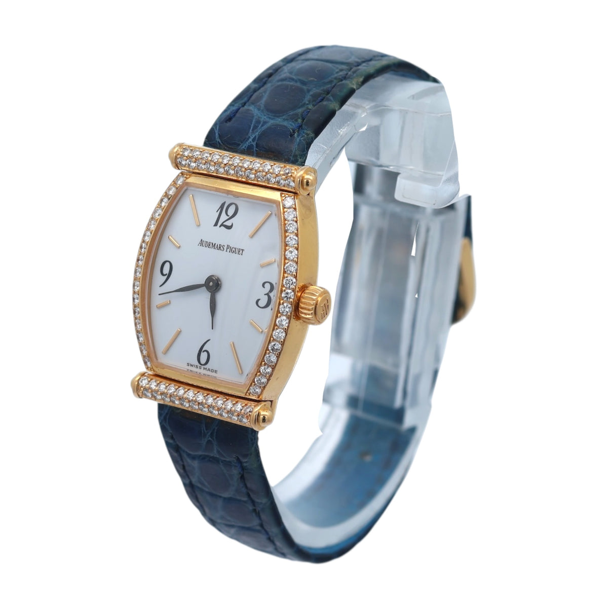 Audemars Piguet Carnegie Tonneau Ref.67003BA Factory Diamonds