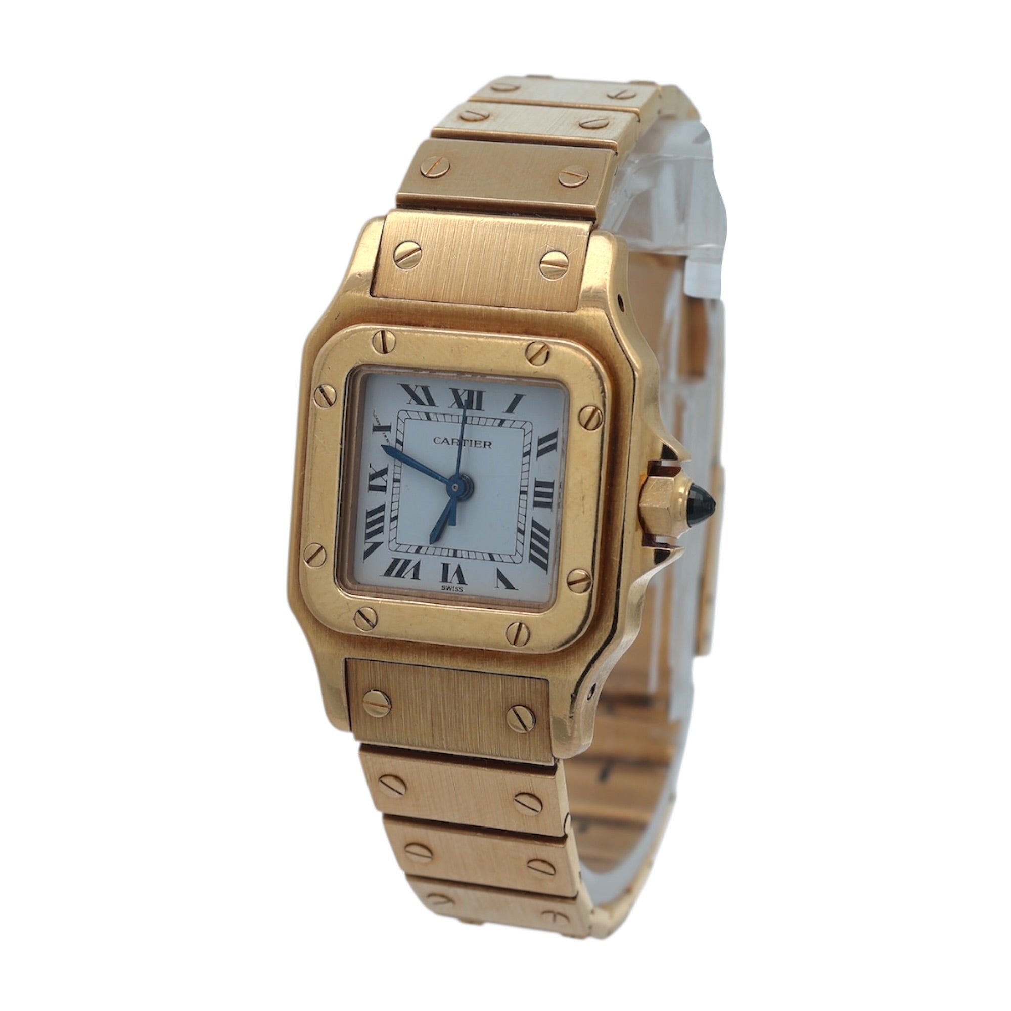 Cartier 18ct Gold Santos Carree reference 0910