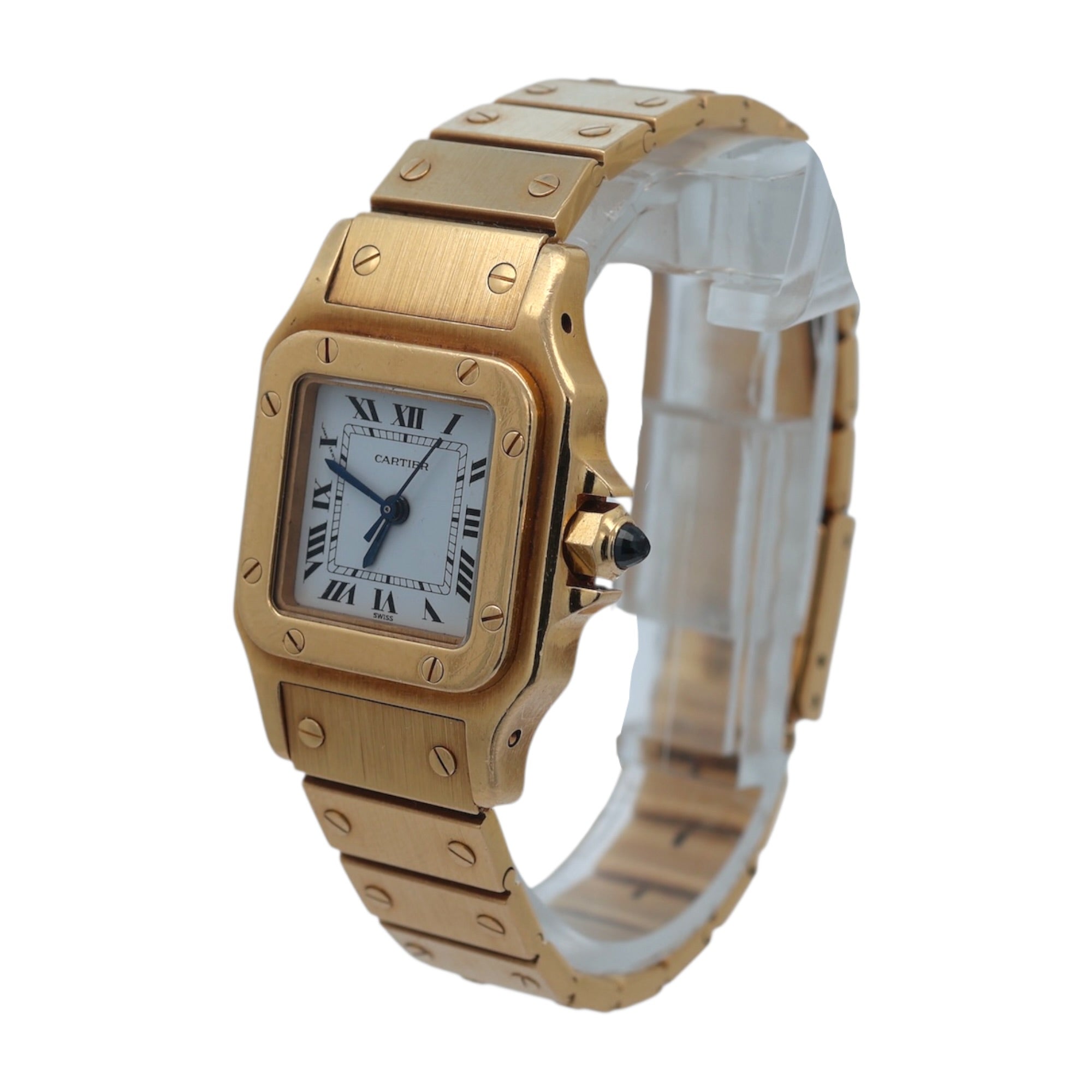 Cartier 18ct Gold Santos Carree reference 0910