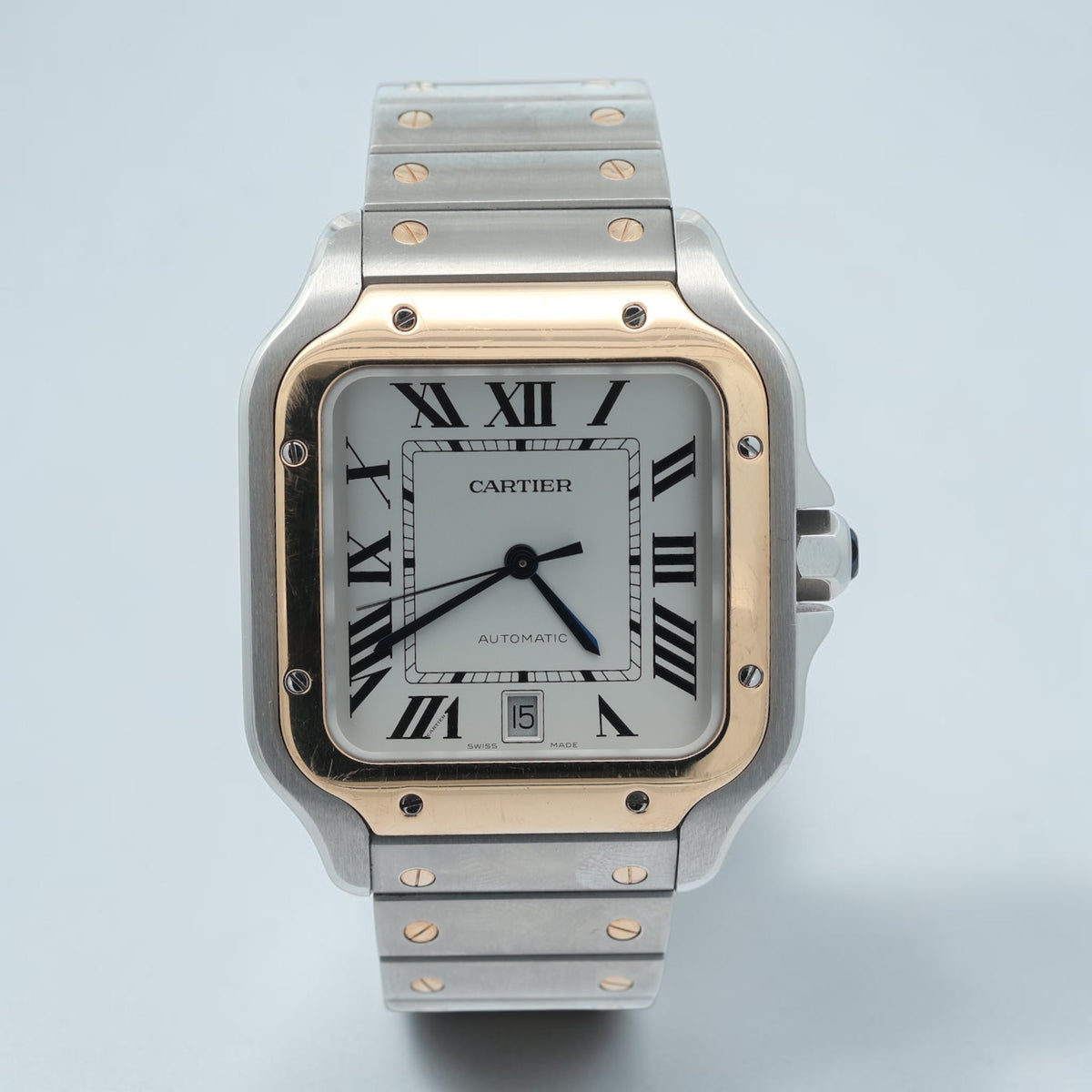 Cartier Steel and Gold  Santos De Cartier reference W2SA0009
