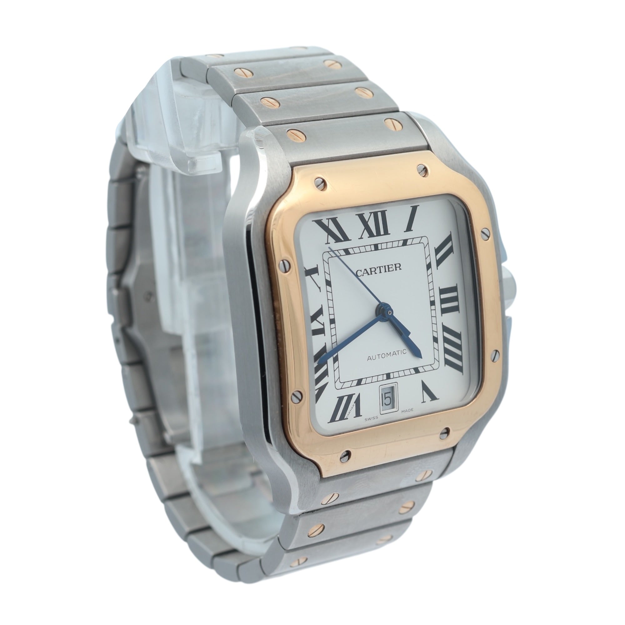 Cartier Steel and Gold  Santos De Cartier reference W2SA0009