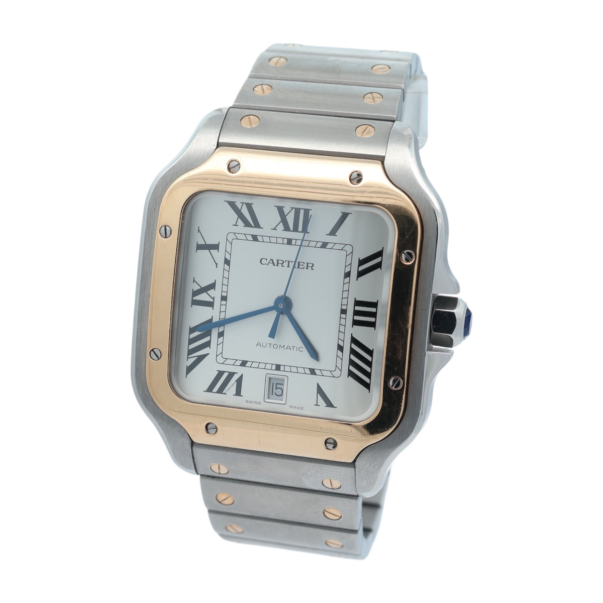 Cartier Steel and Gold  Santos De Cartier reference W2SA0009