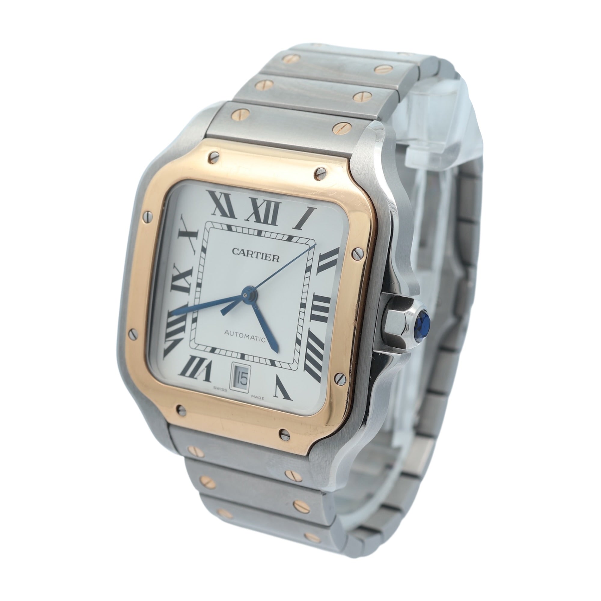 Cartier Steel and Gold  Santos De Cartier reference W2SA0009