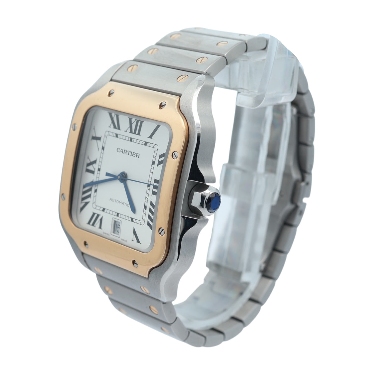 Cartier Steel and Gold  Santos De Cartier reference W2SA0009