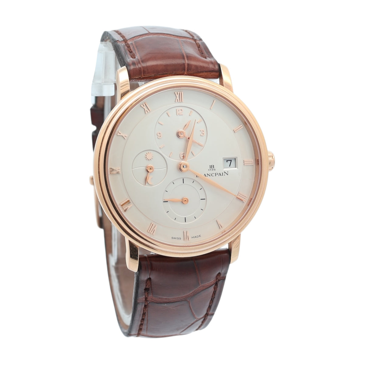 Blancpain 18ct Rose Gold Villeret Time Zone reference 6260-3642-55