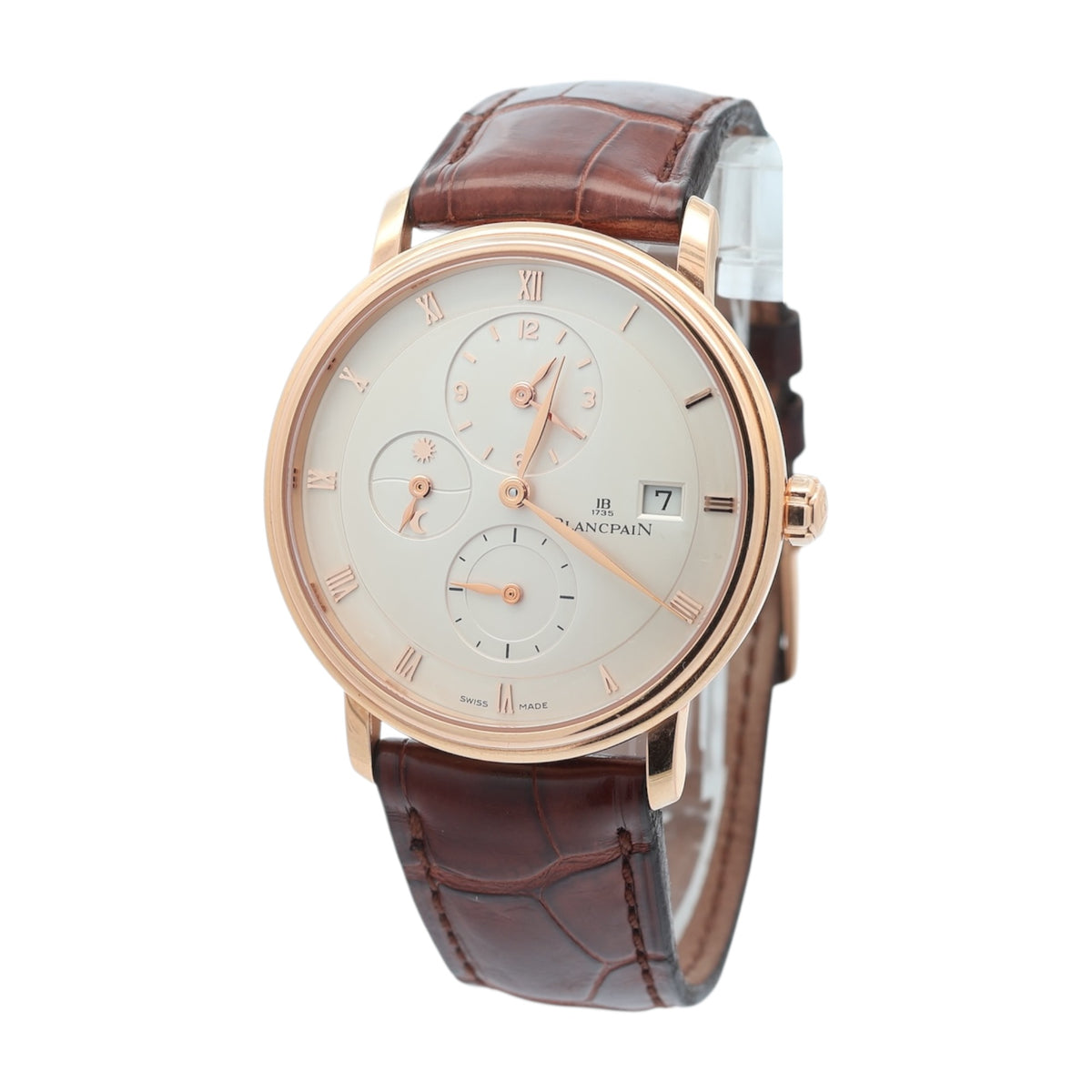 Blancpain 18ct Rose Gold Villeret Time Zone reference 6260-3642-55