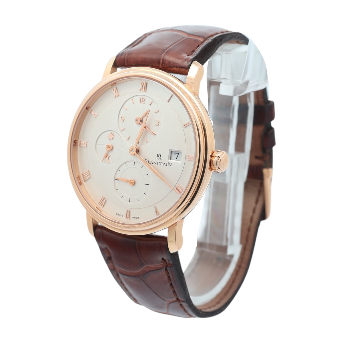 Blancpain 18ct Rose Gold Villeret Time Zone reference 6260-3642-55