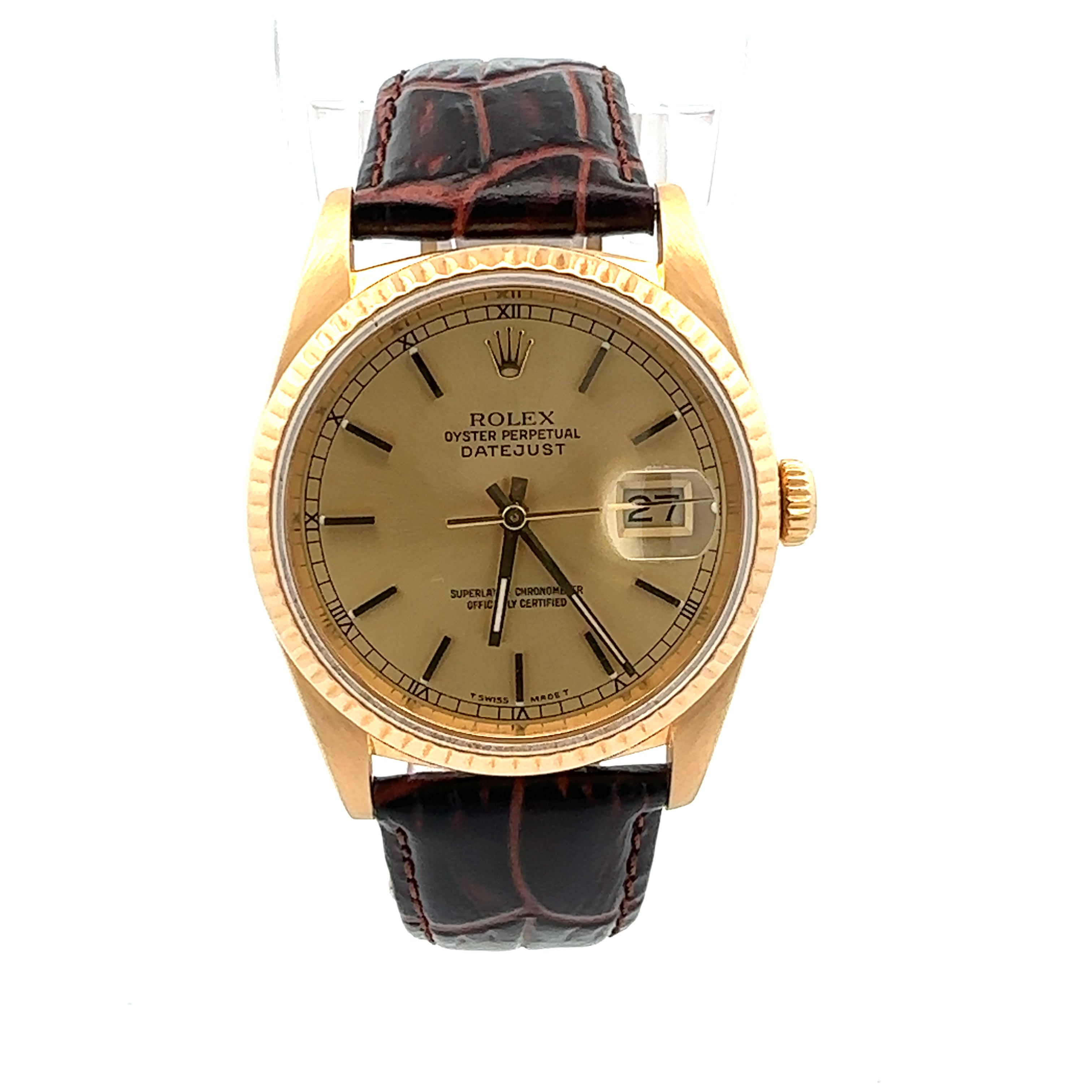 Rolex 18ct Yellow Gold Datejust reference 16238