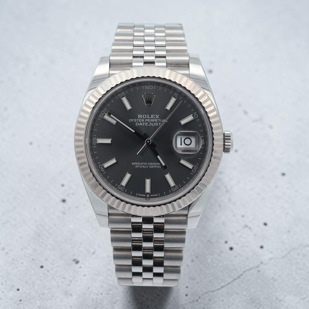 Rolex Datejust 41 reference 126334 Rhodium Dial